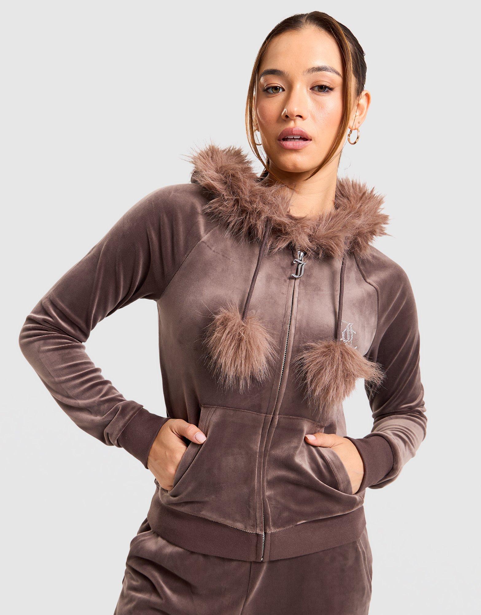 JUICY COUTURE Velour Full-Zip Hoodie