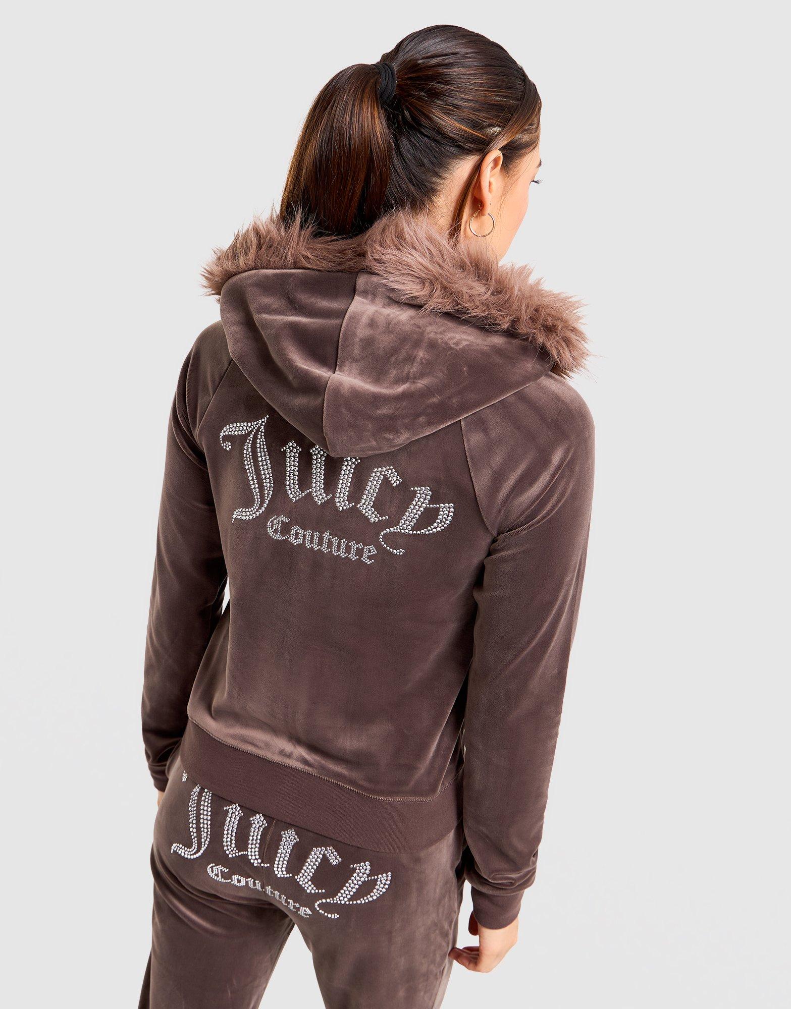 JUICY COUTURE Velour Full-Zip Hoodie