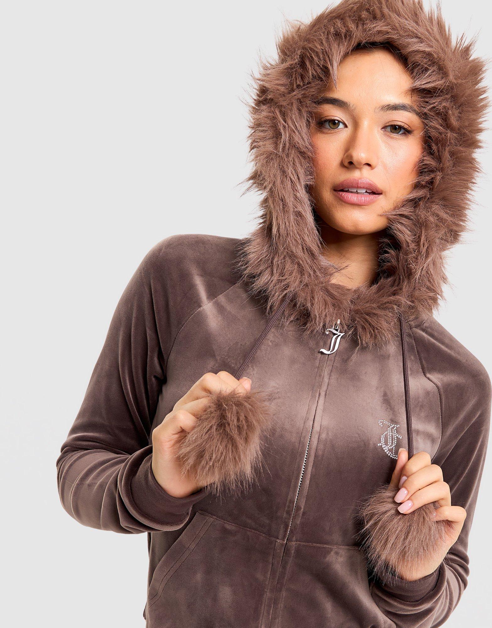 JUICY COUTURE Velour Full-Zip Hoodie