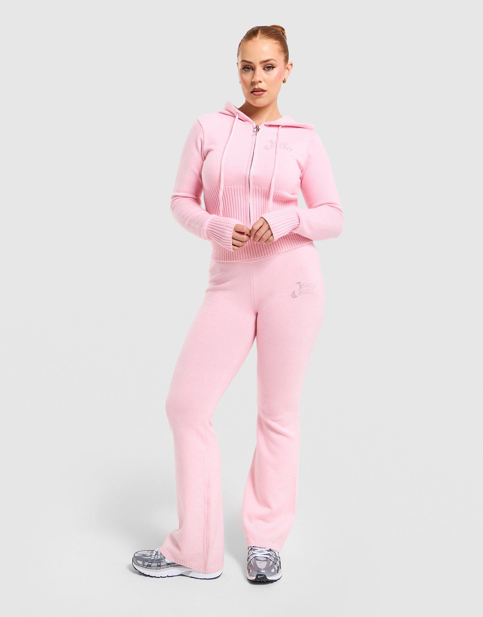 JUICY COUTURE Corset Knit Full-Zip Hoodie