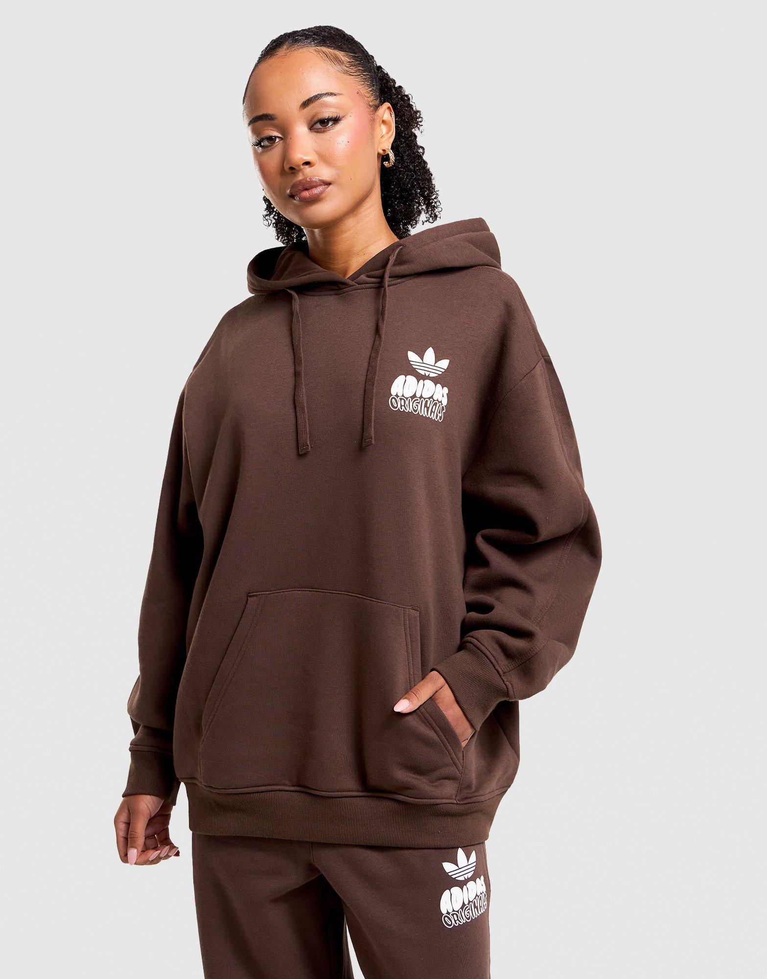 トップス diidii wave Logo Hoodie (brown) Brown adidas Originals Wave Oversized Hoodie - JD Sports Australia