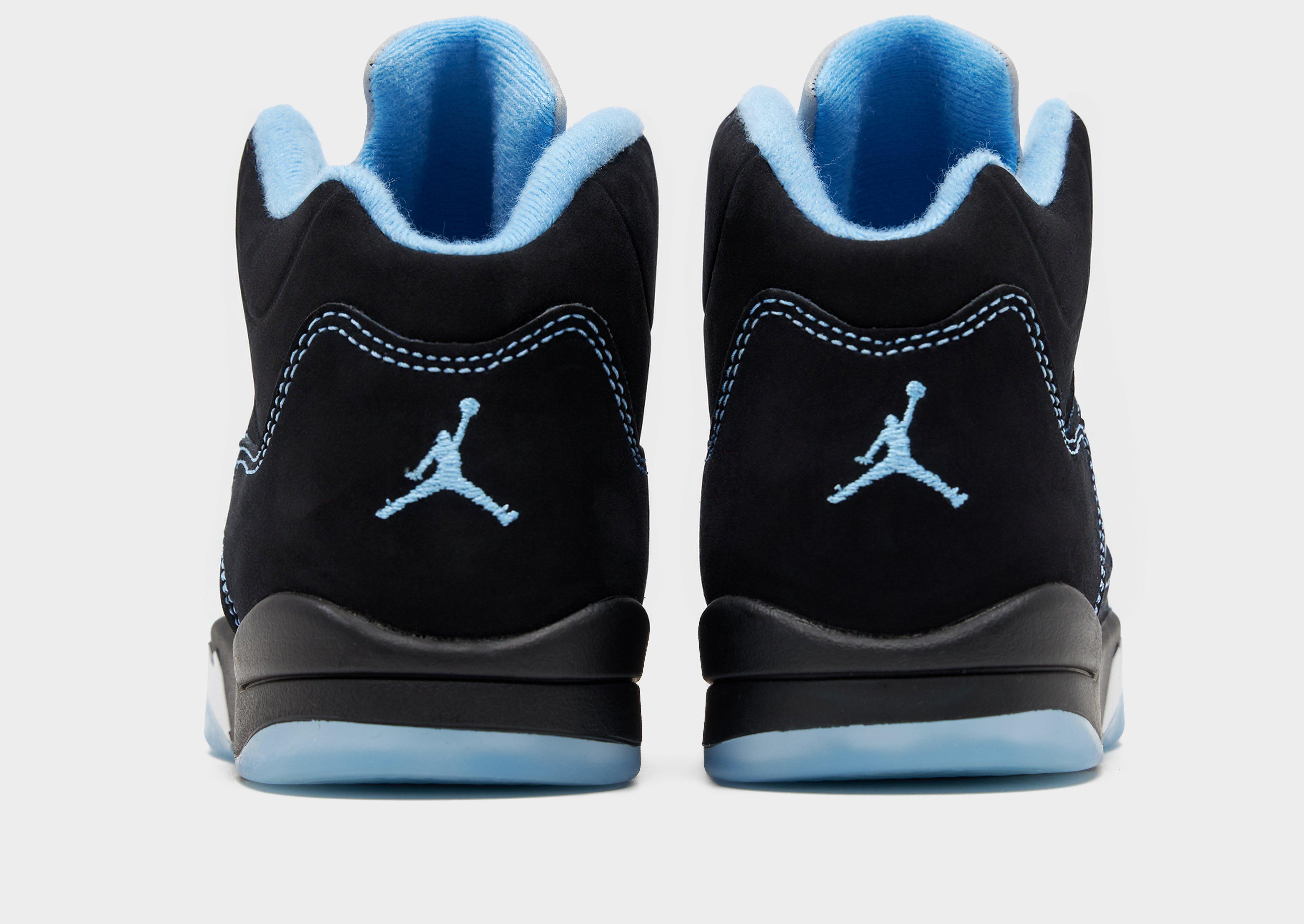 Jordan Air 5 Retro 'Black Carolina' Children's