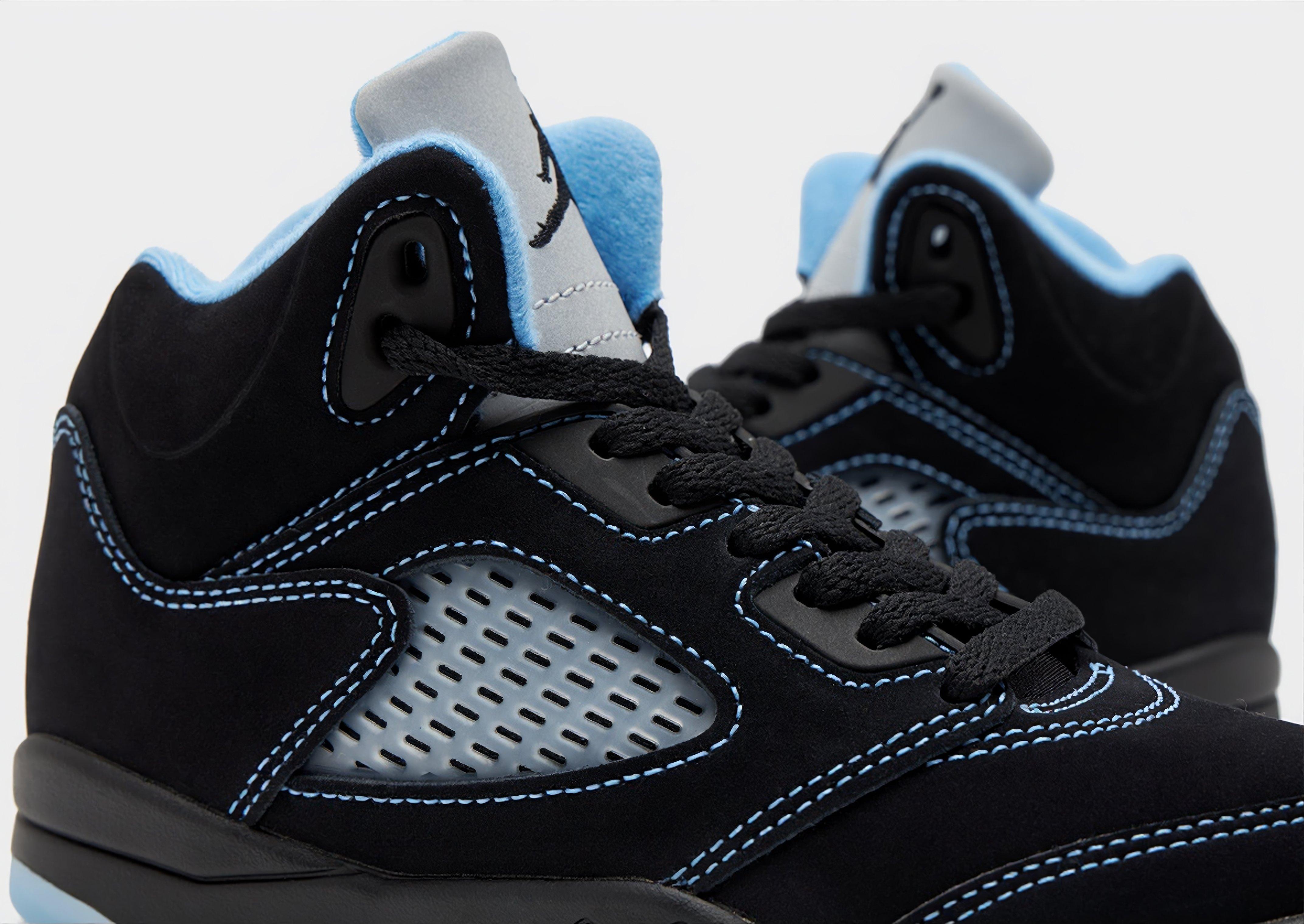 Jordan Air 5 Retro 'Black Carolina' Children's