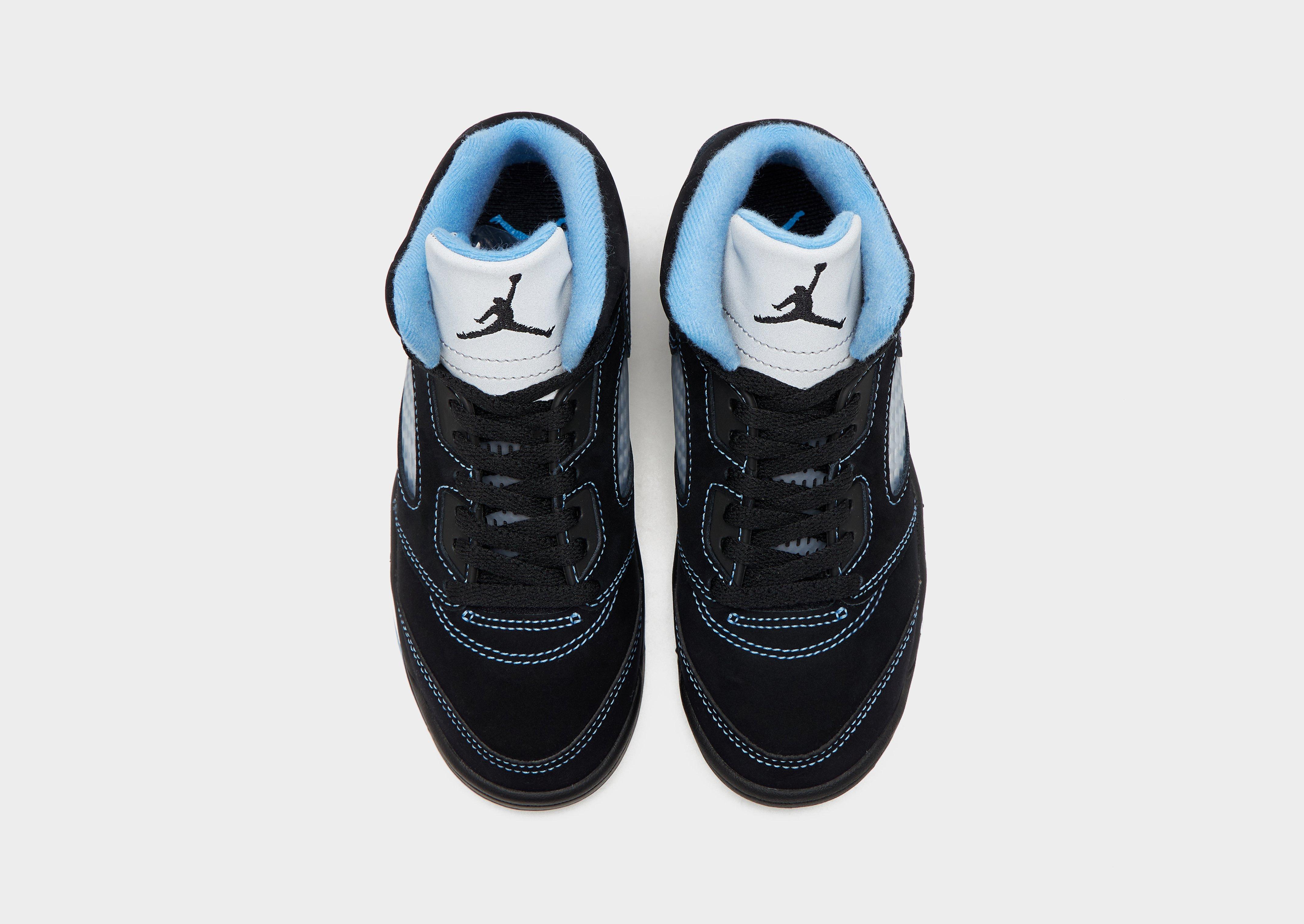 Jordan Air 5 Retro 'Black Carolina' Children's