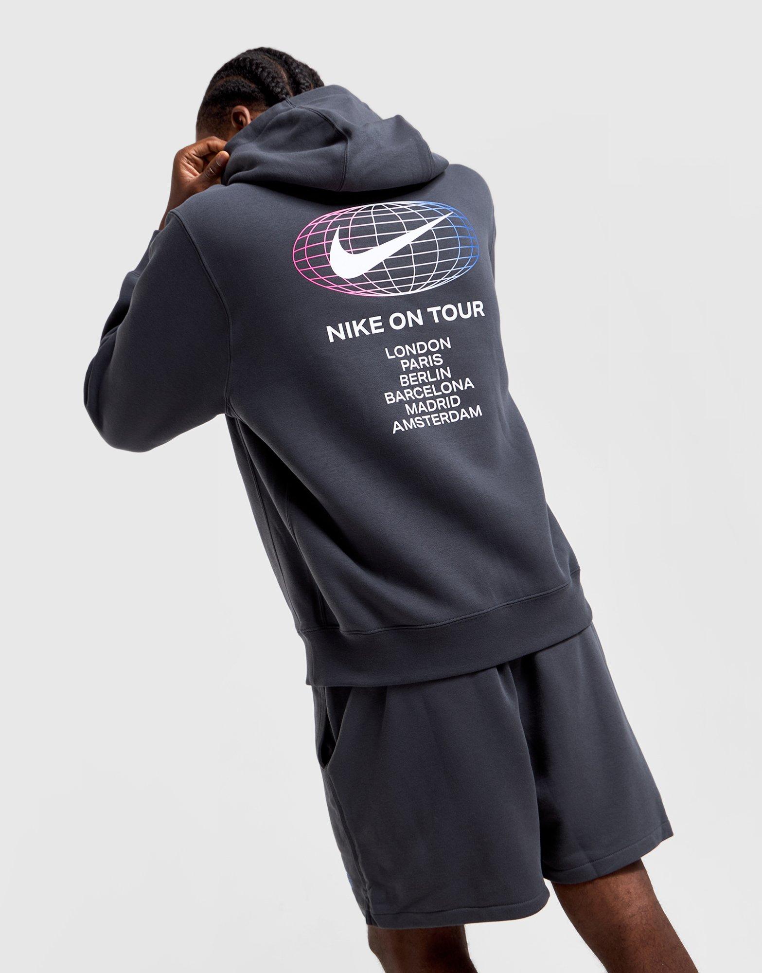 Grey Nike World Tour Hoodie - JD Sports Australia