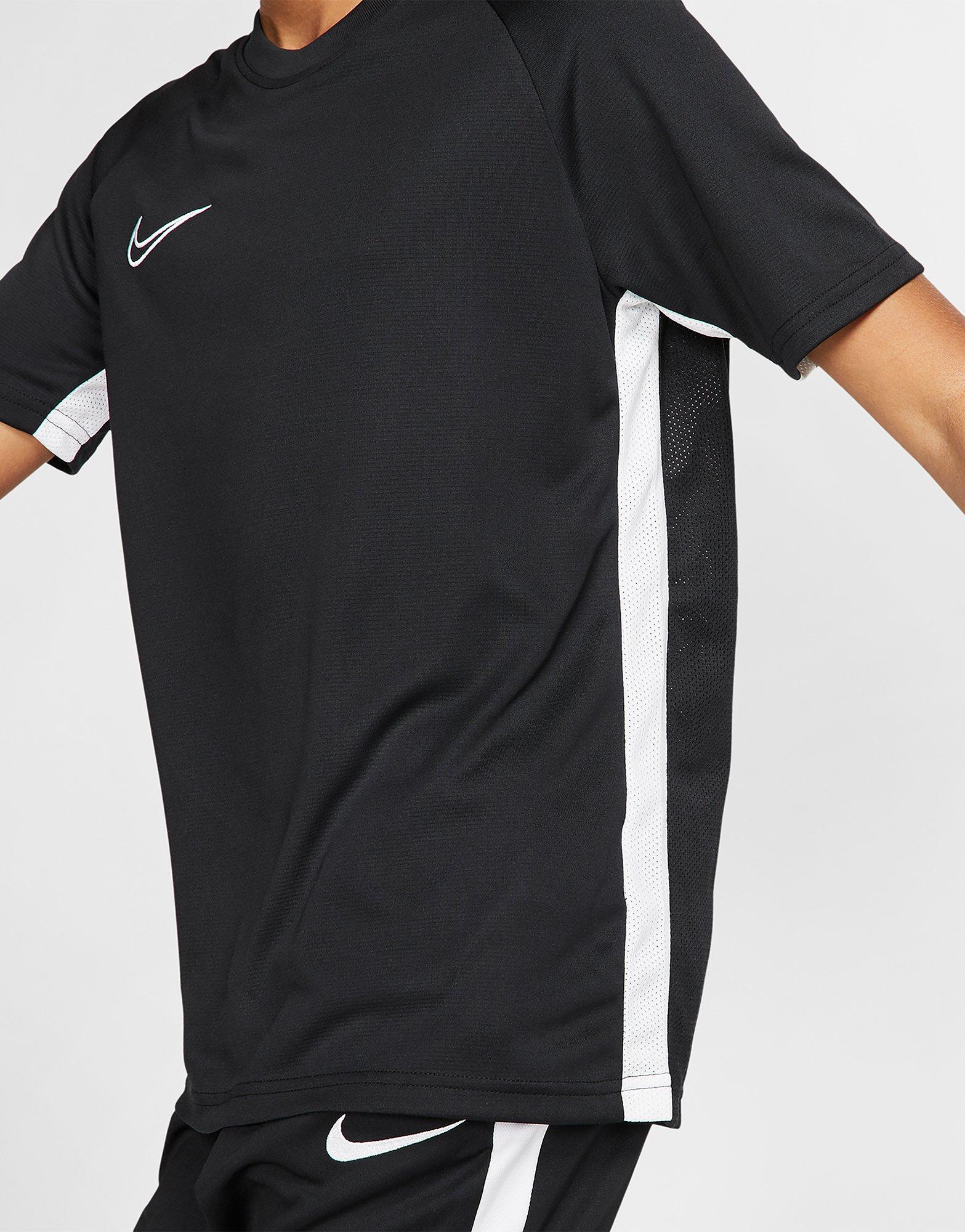 nike academy t shirt black