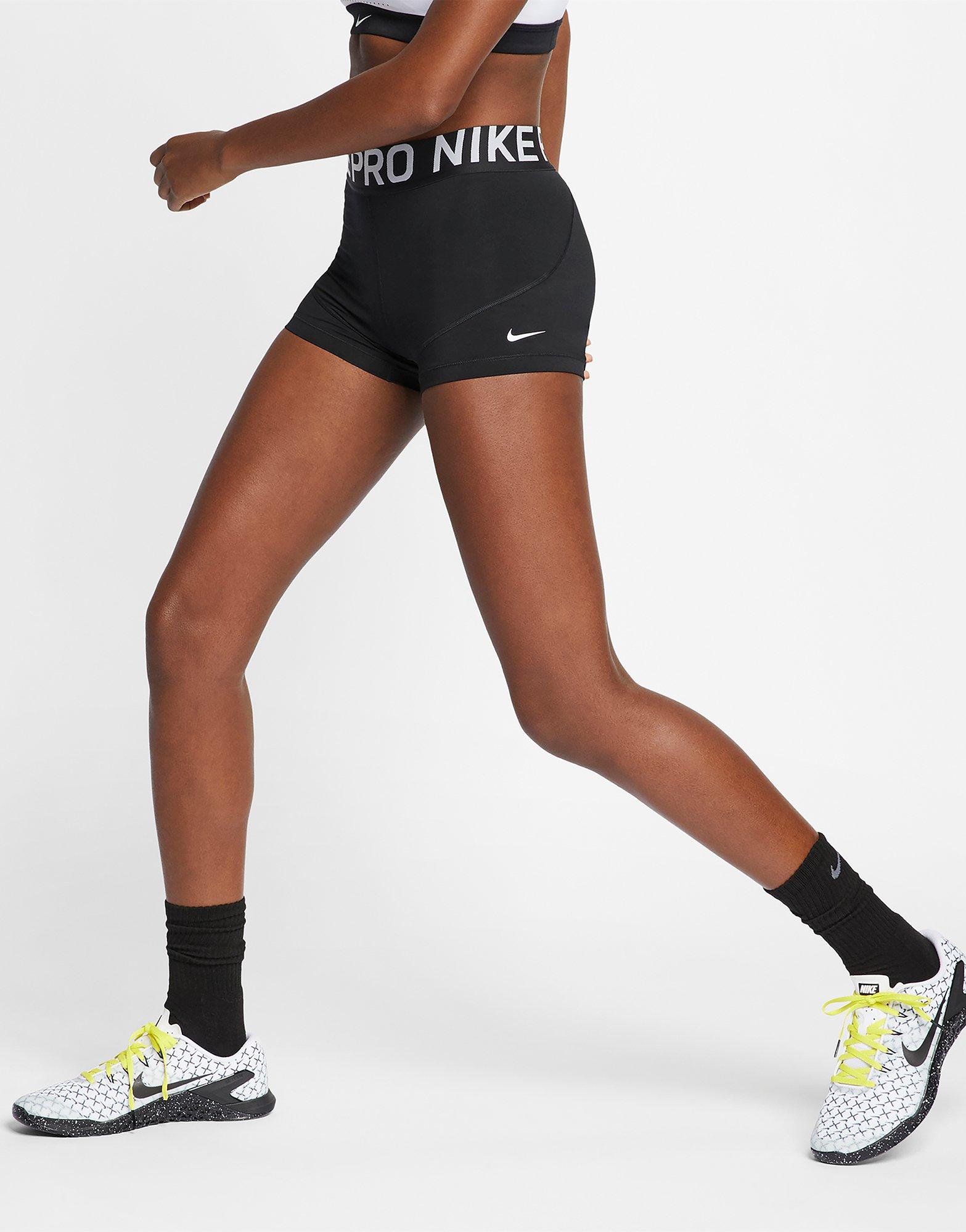 nike pro women's 3 training shorts