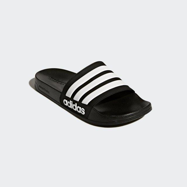 adidas cloudfoam slides black