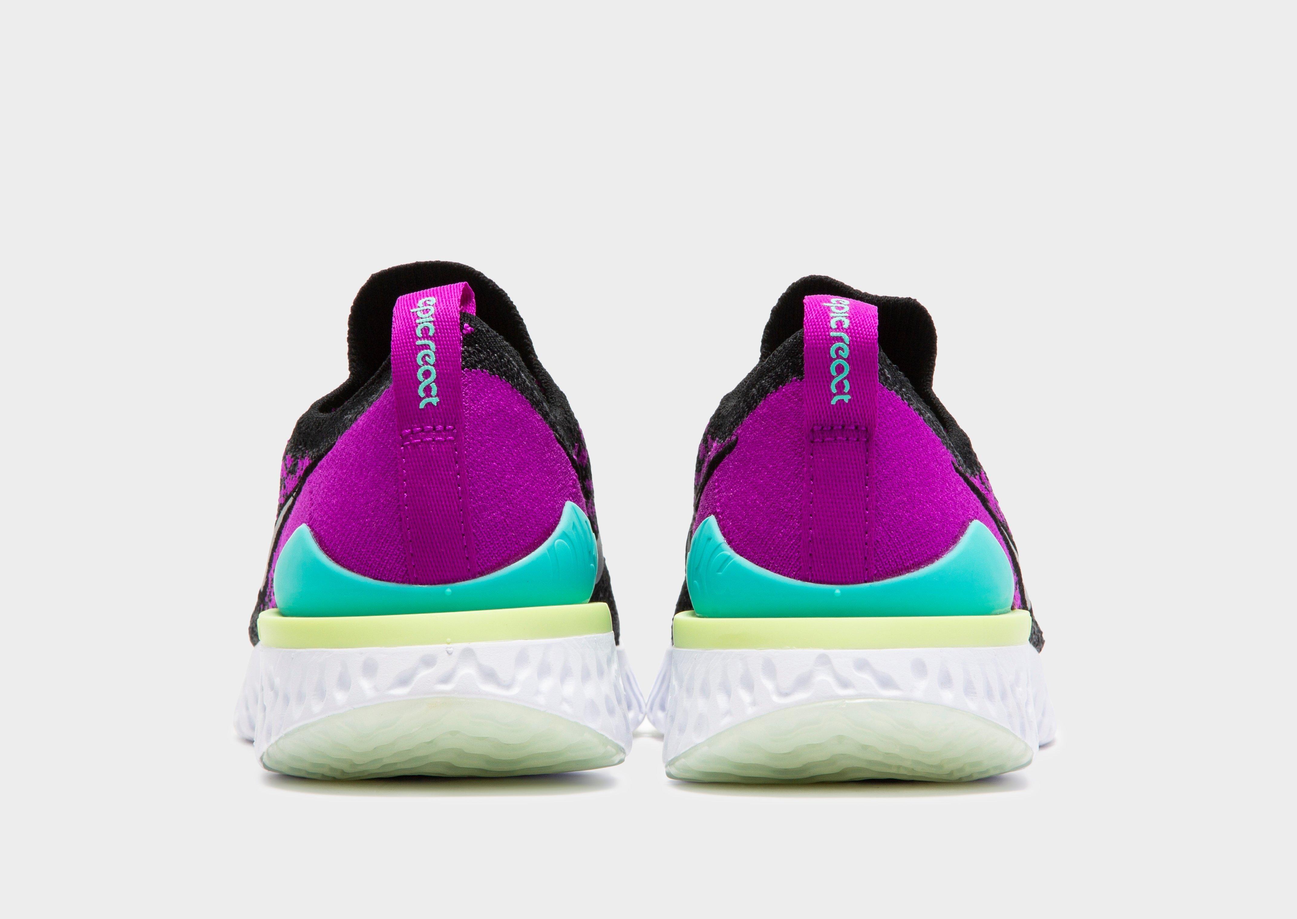 nike epic react flyknit cyan