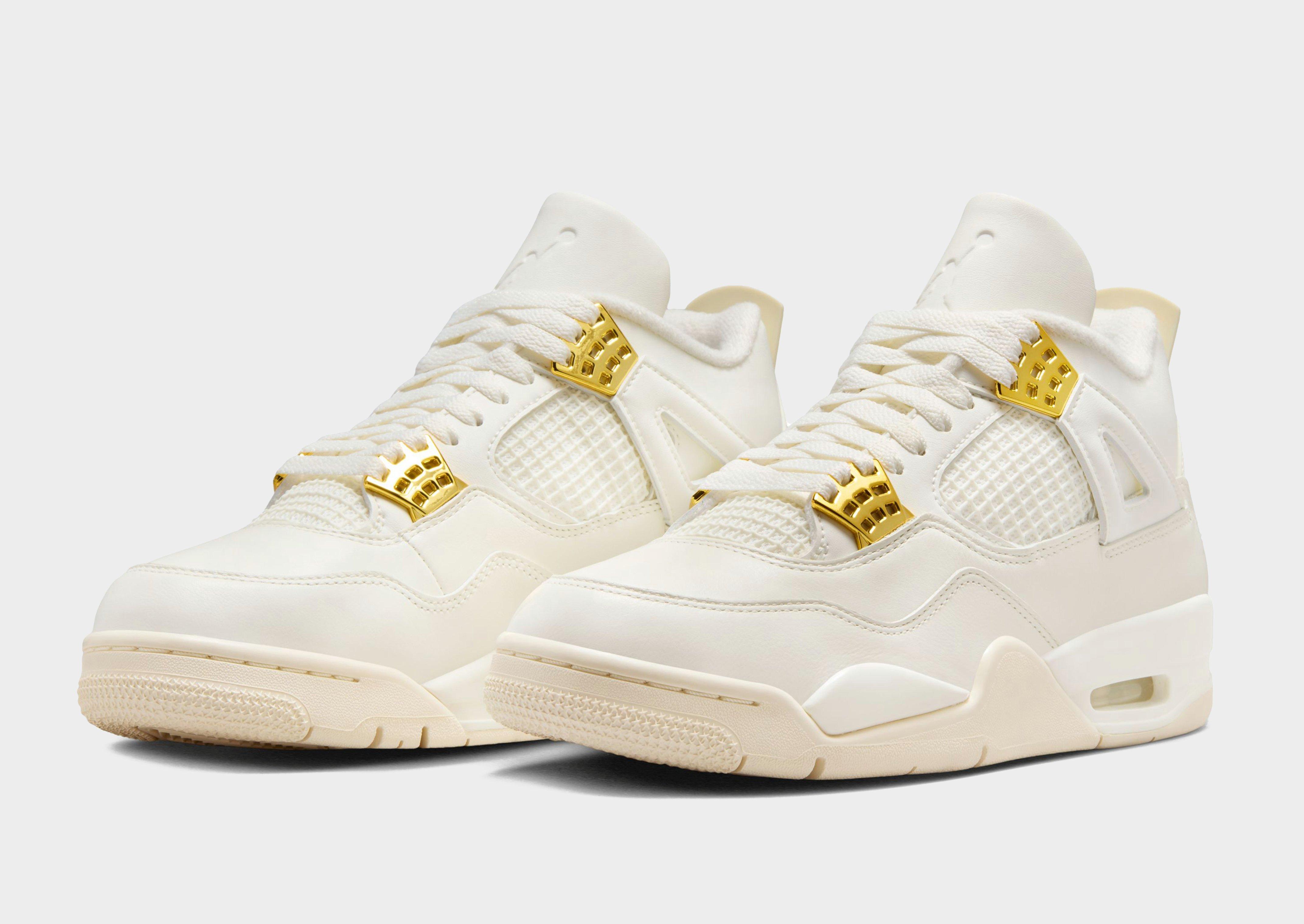 Gold deals jordans womens