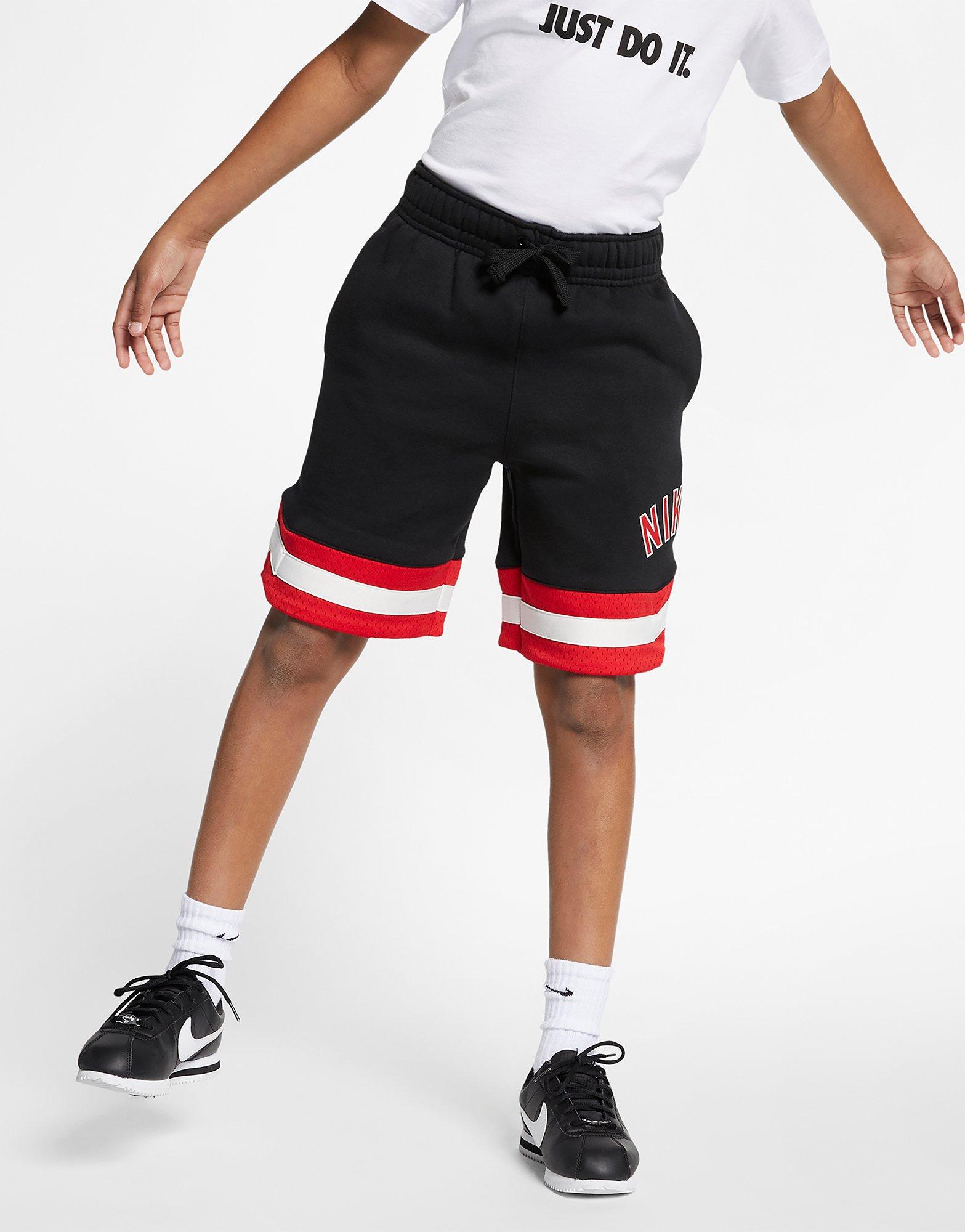nike air fleece shorts junior