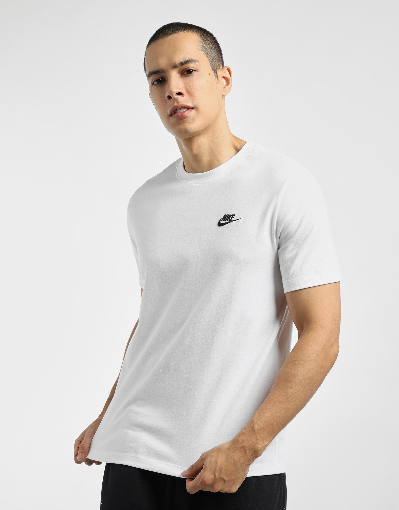 White Nike Club T-Shirt - JD Sports Singapore
