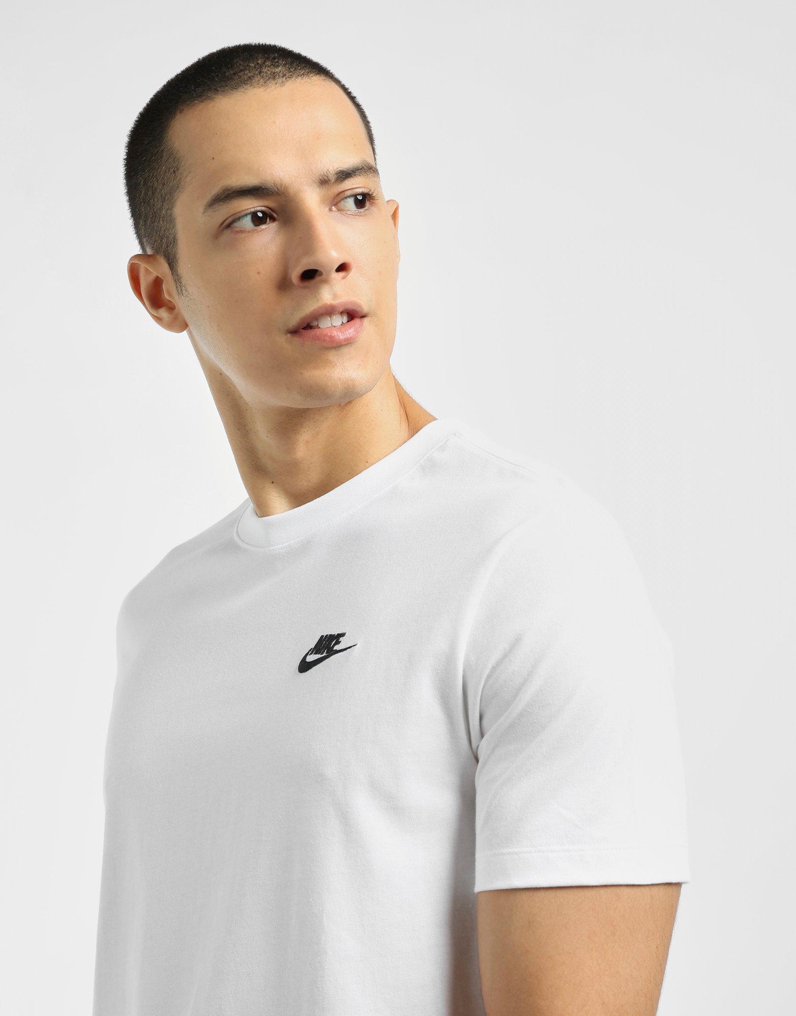 White Nike Club T Shirt JD Sports Singapore