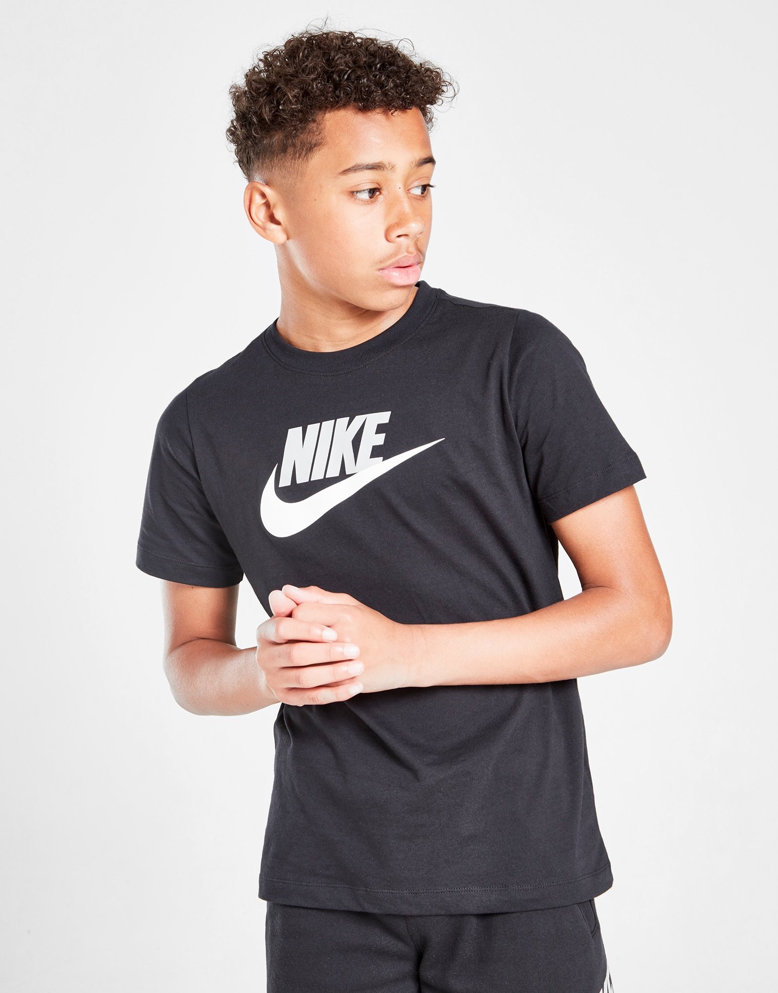 Black Nike Futura T-Shirt Junior's - JD Sports