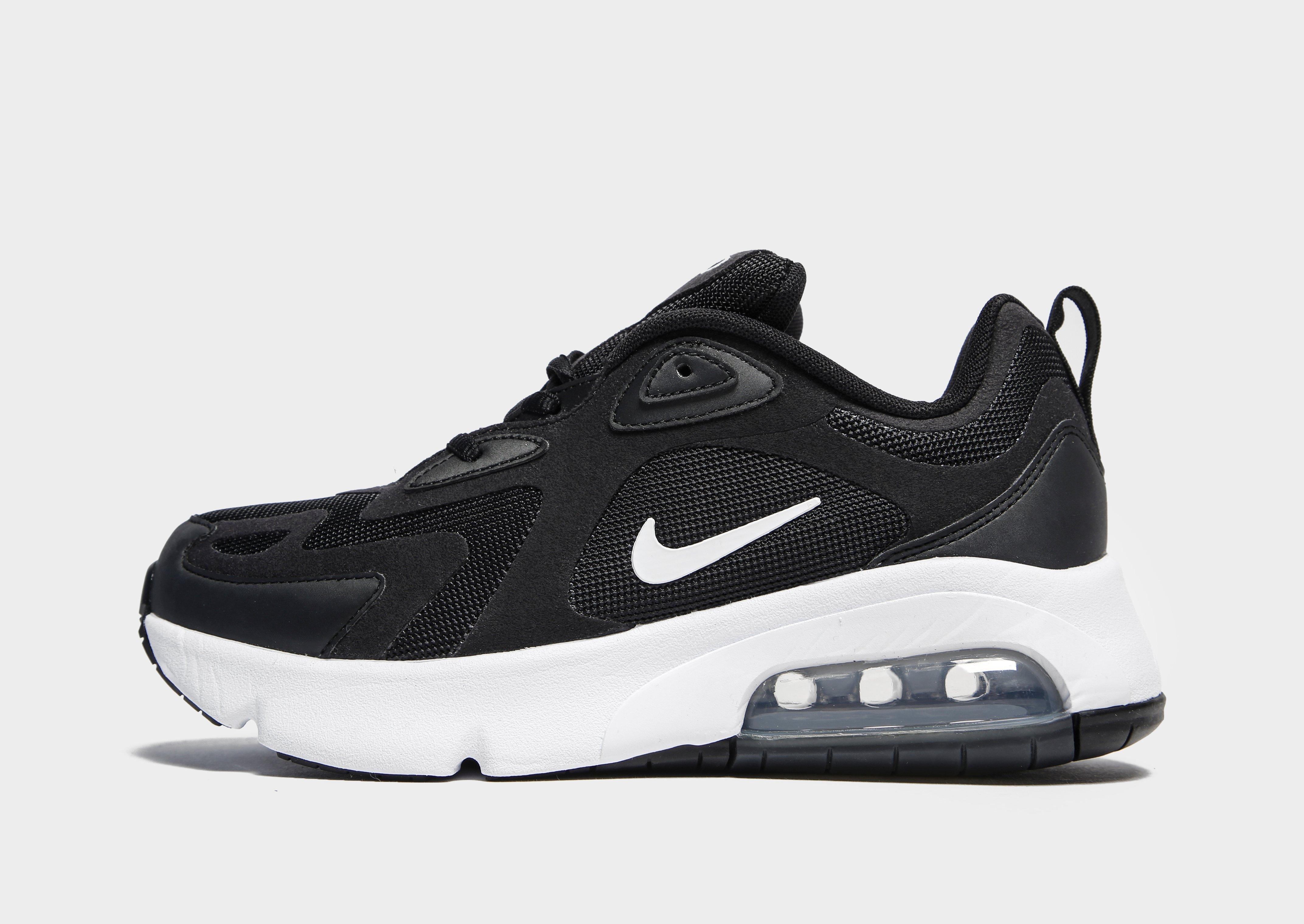 nike air max 200 junior black