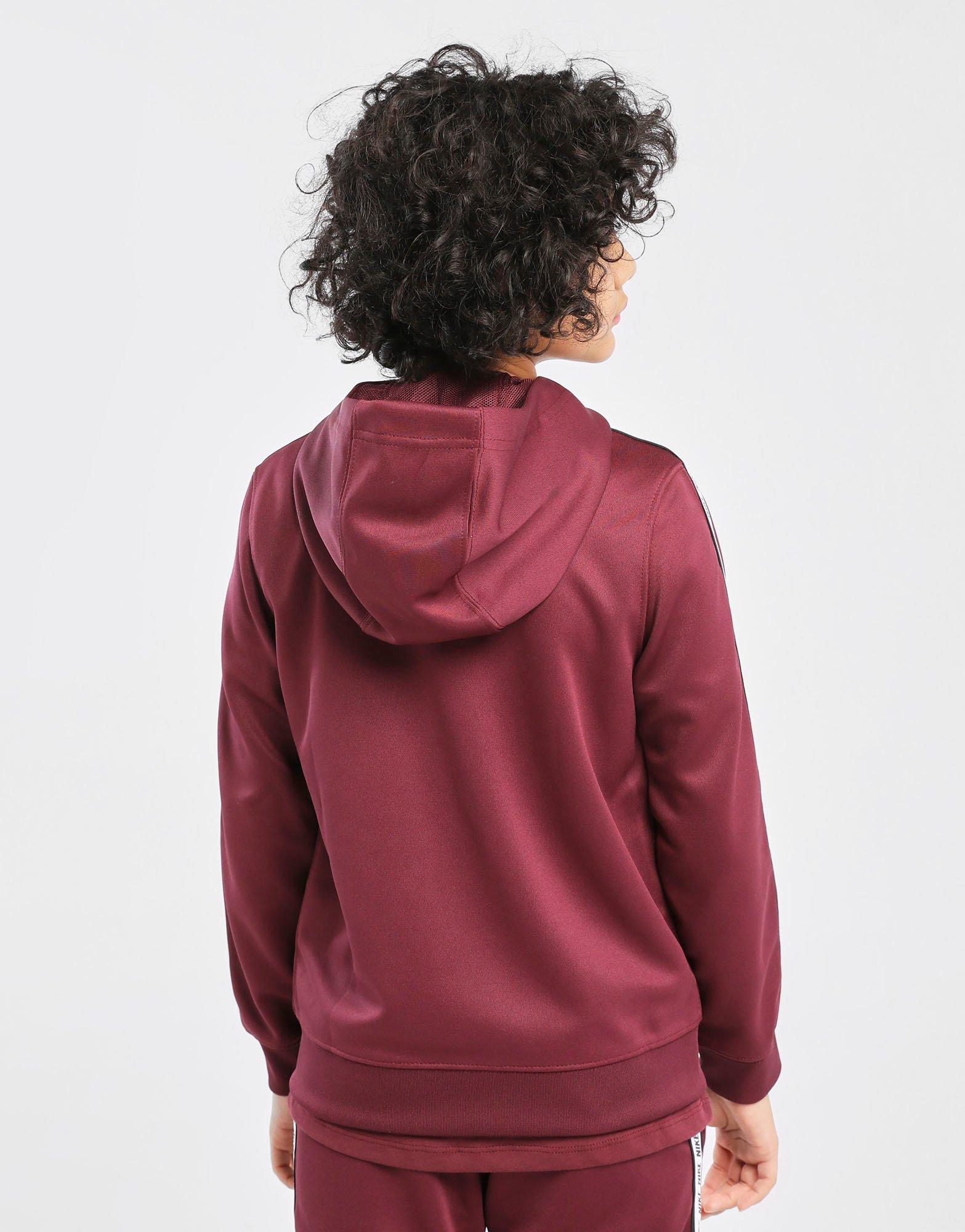 nike red hoodie junior