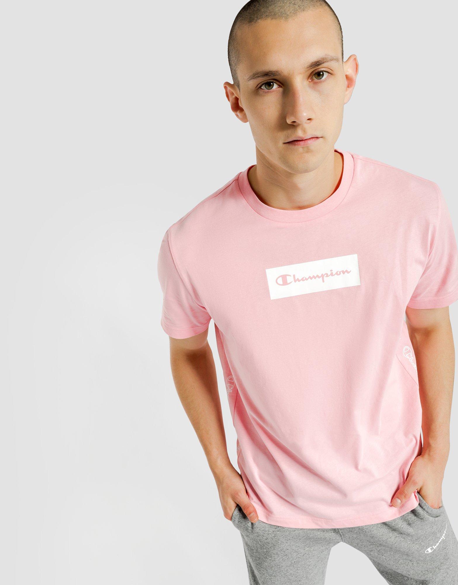 pink mens champion shirt