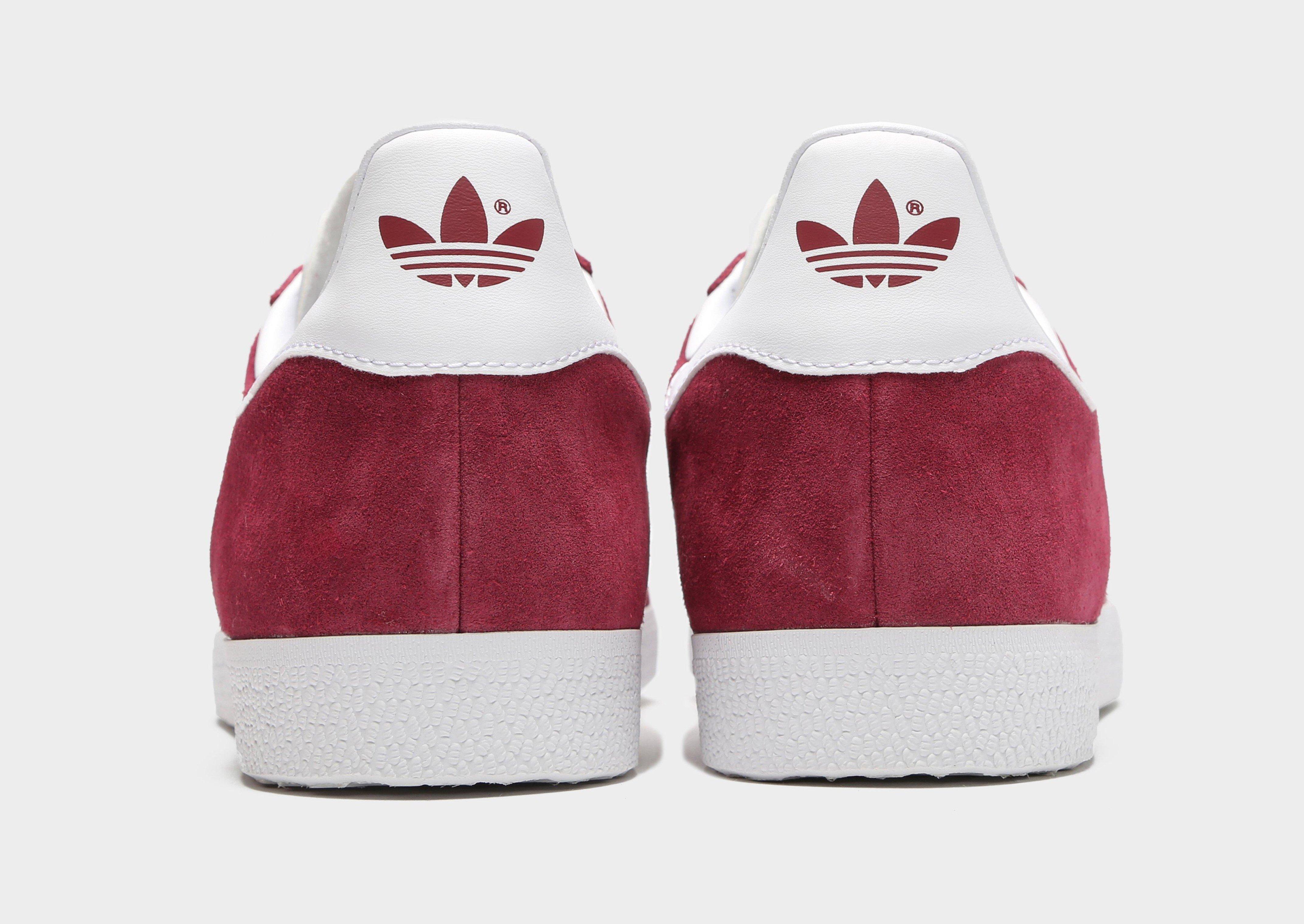 Gazelle adidas red on sale womens