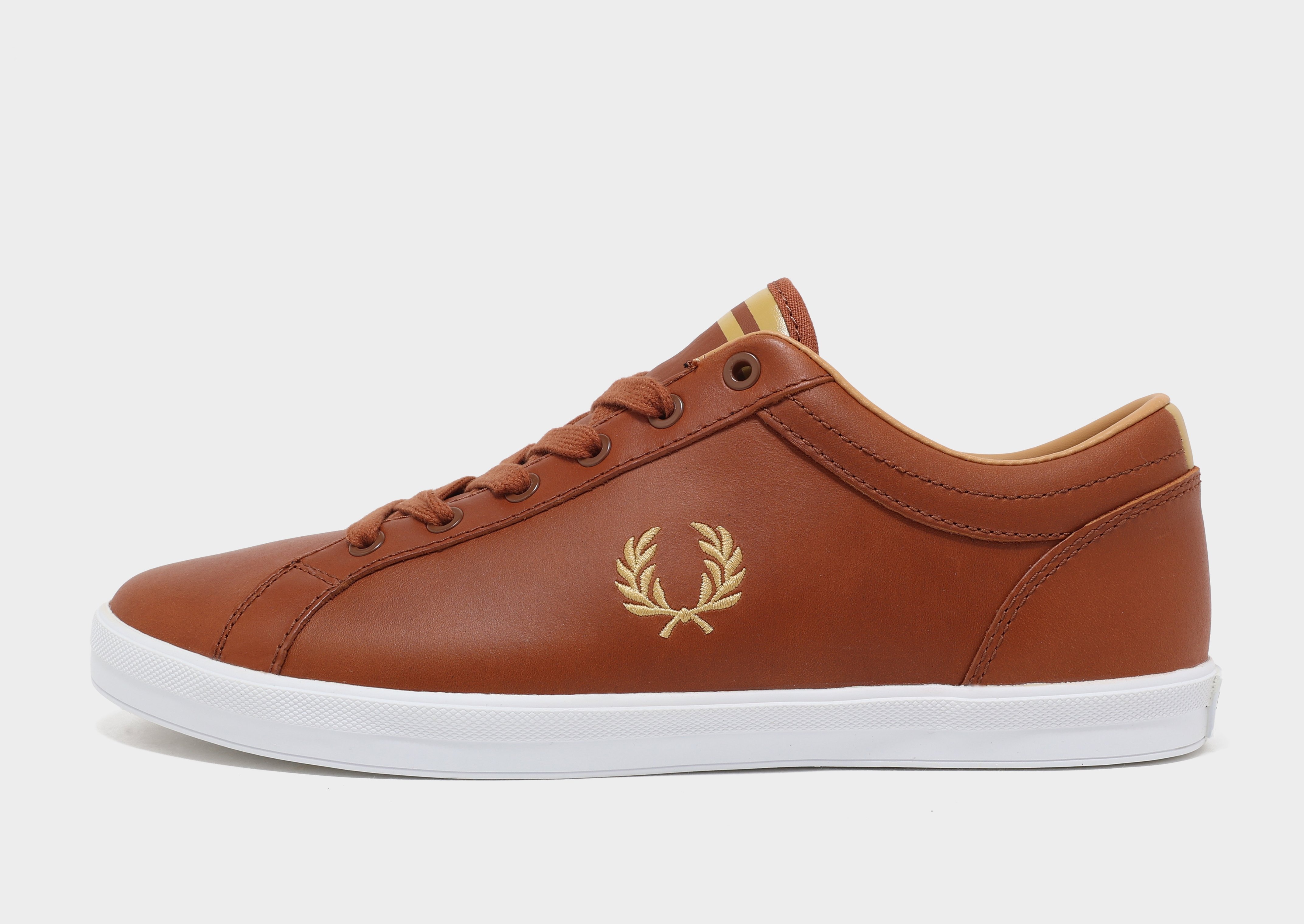 Brown Fred Perry Baseline Leather - JD Sports Singapore