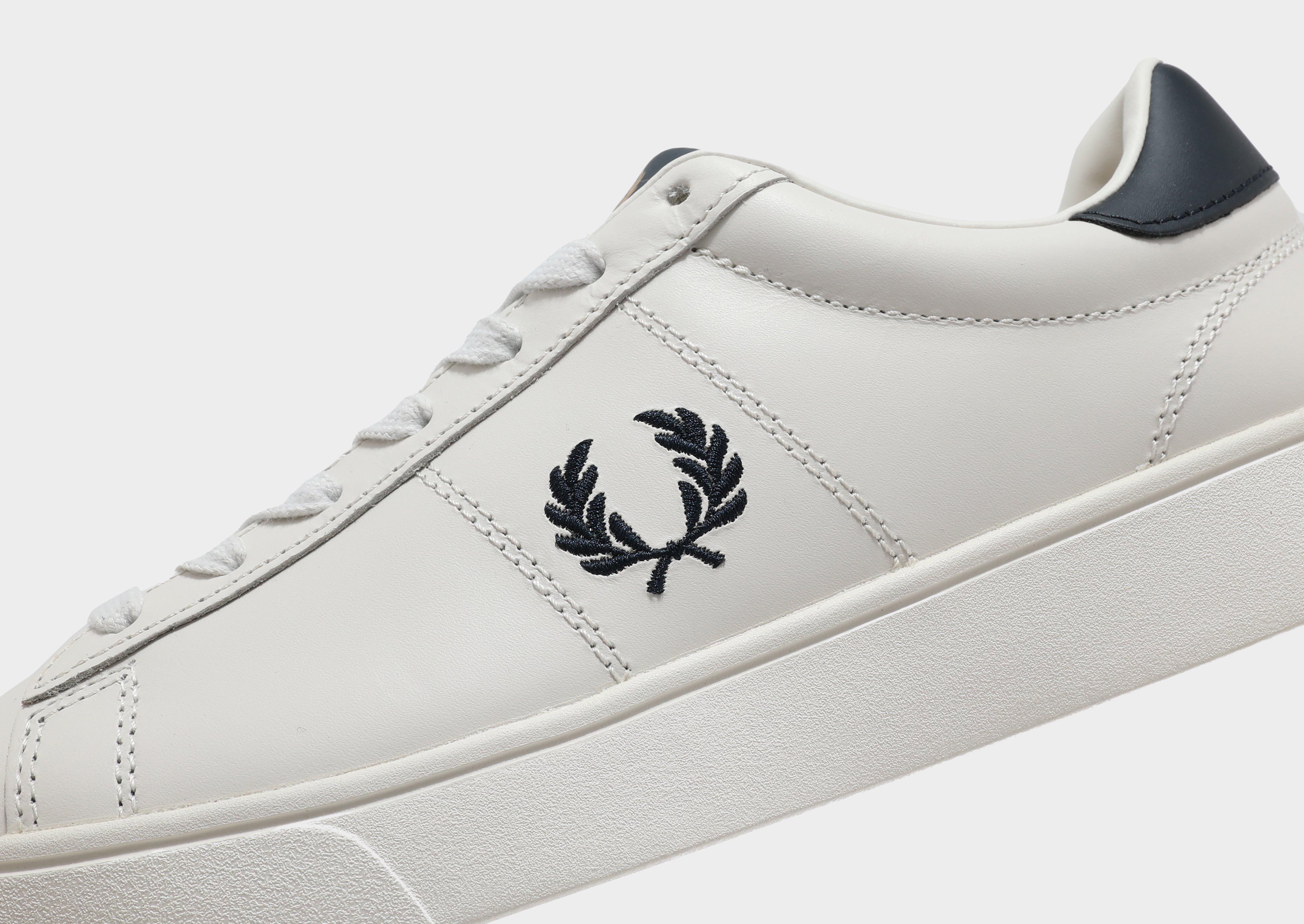 Fred perry spencer hot sale leather white