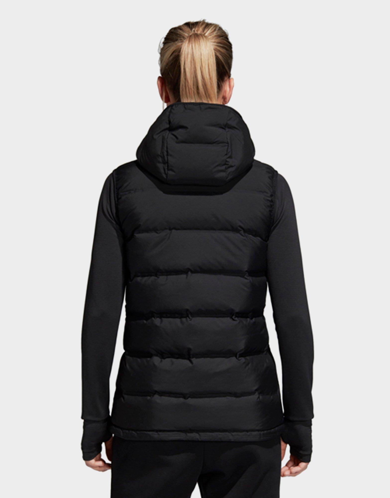 adidas helionic down hooded vest