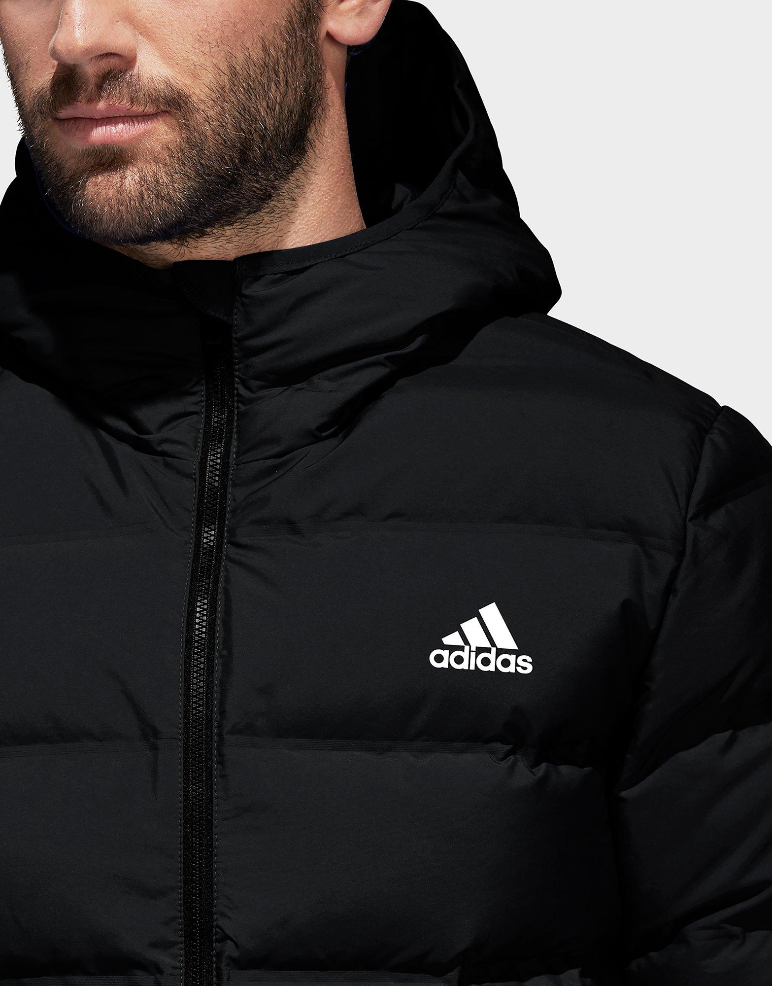 adidas helionic hooded down jacket