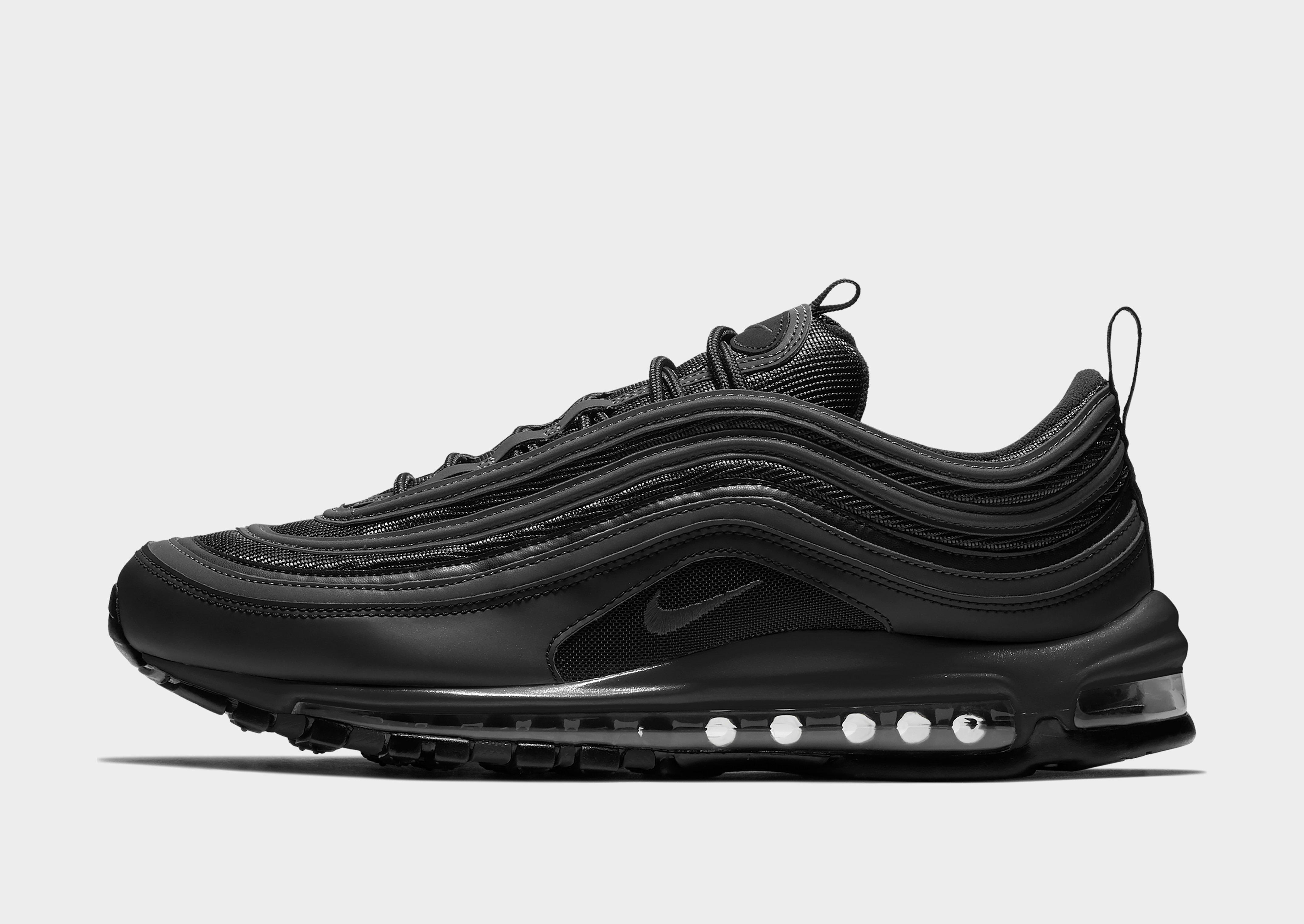 black and grey air max 97