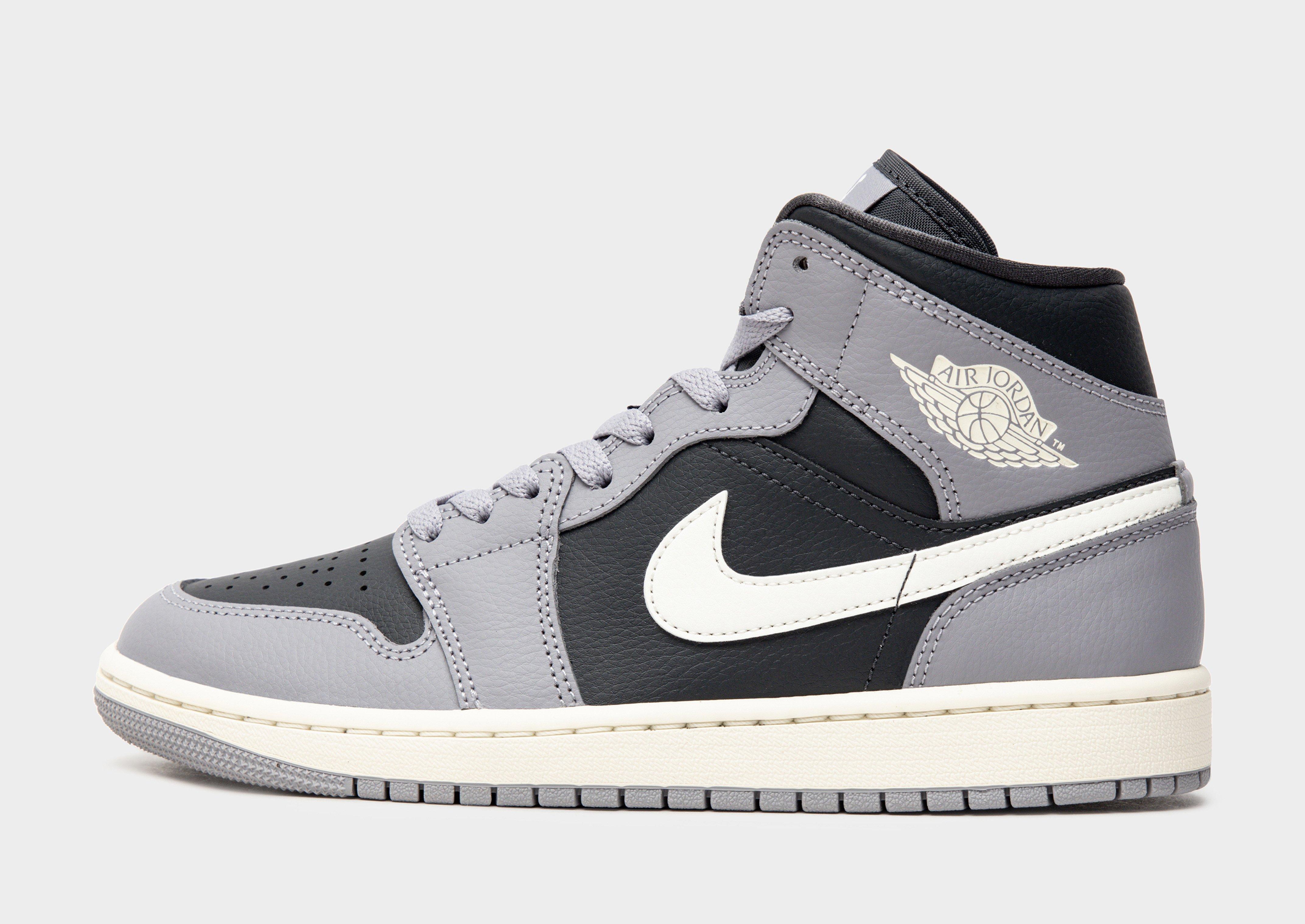 jd sports jordan 1 mid smoke grey