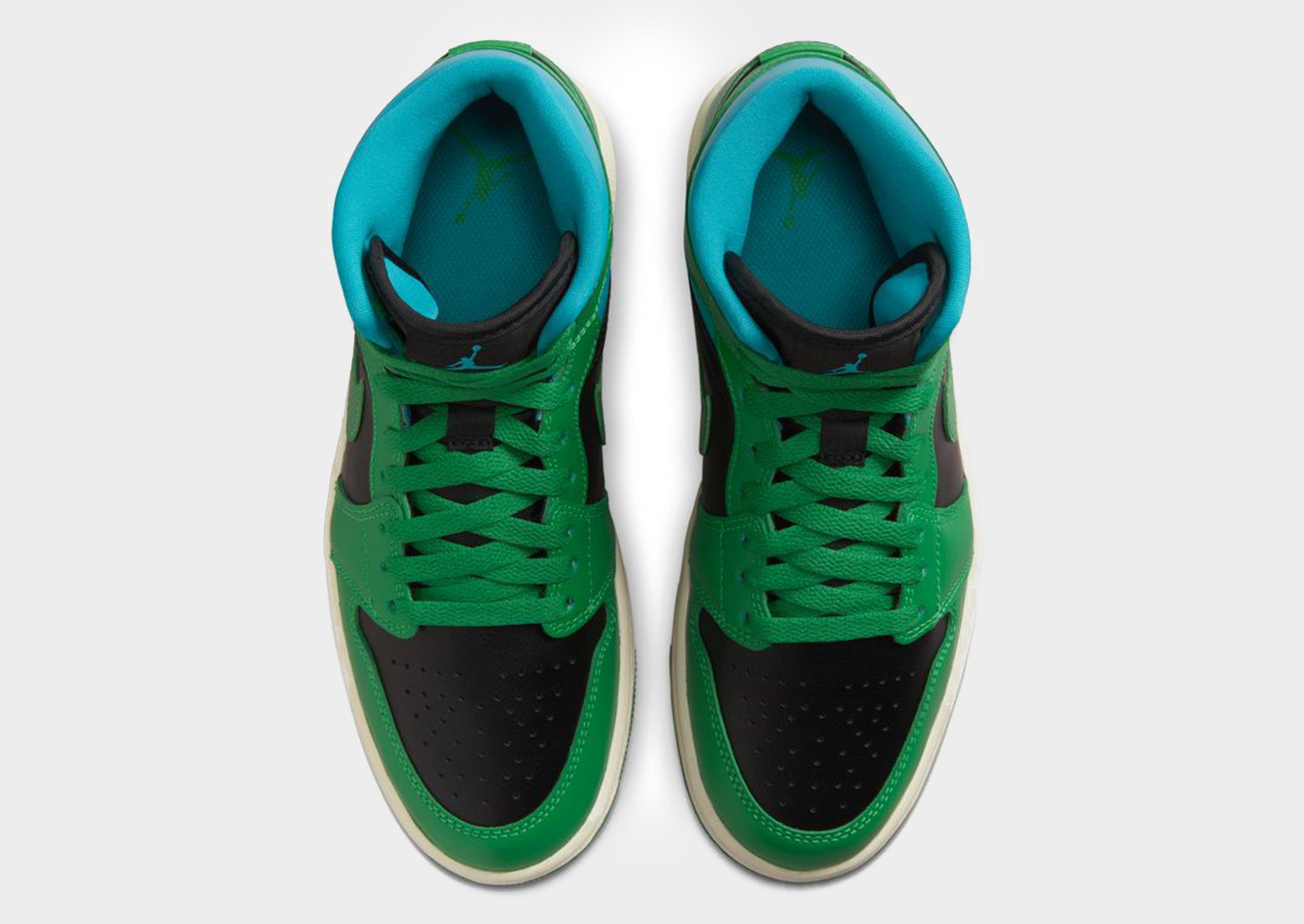 Air jordan 1 hot sale mid se green