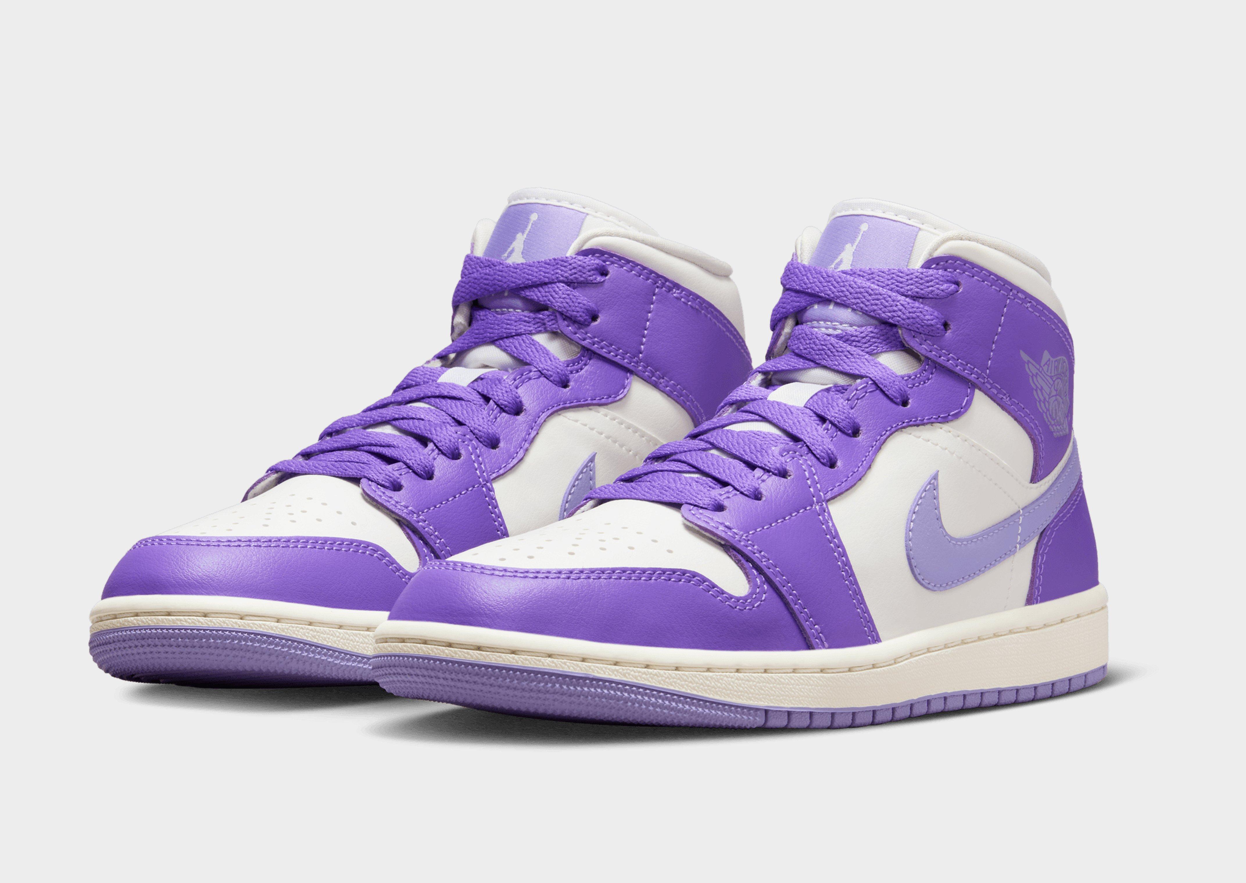 Purple Jordan Air 1 Mid Women's - JD Sports Singapore