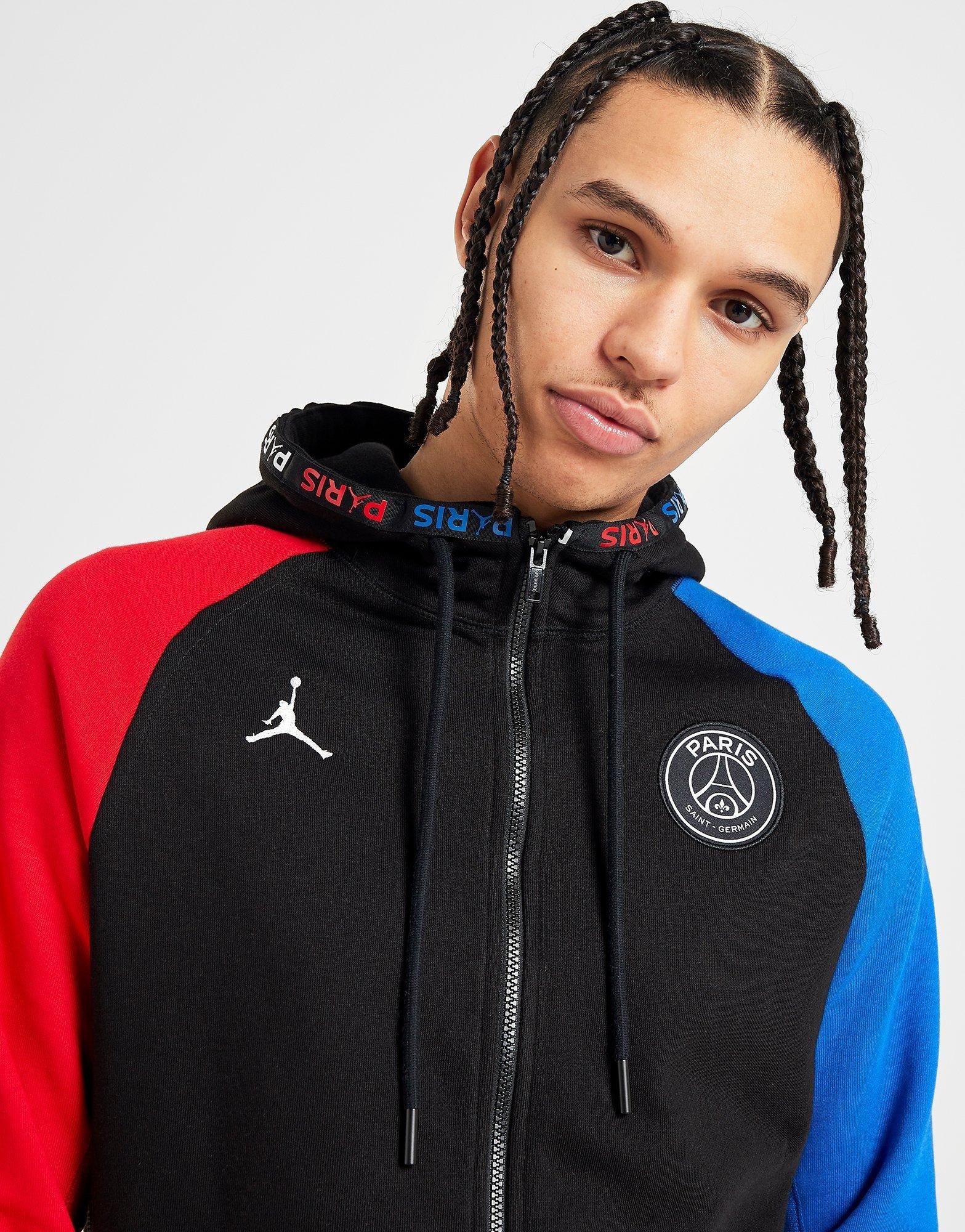 psg x jordan fleece hoodie