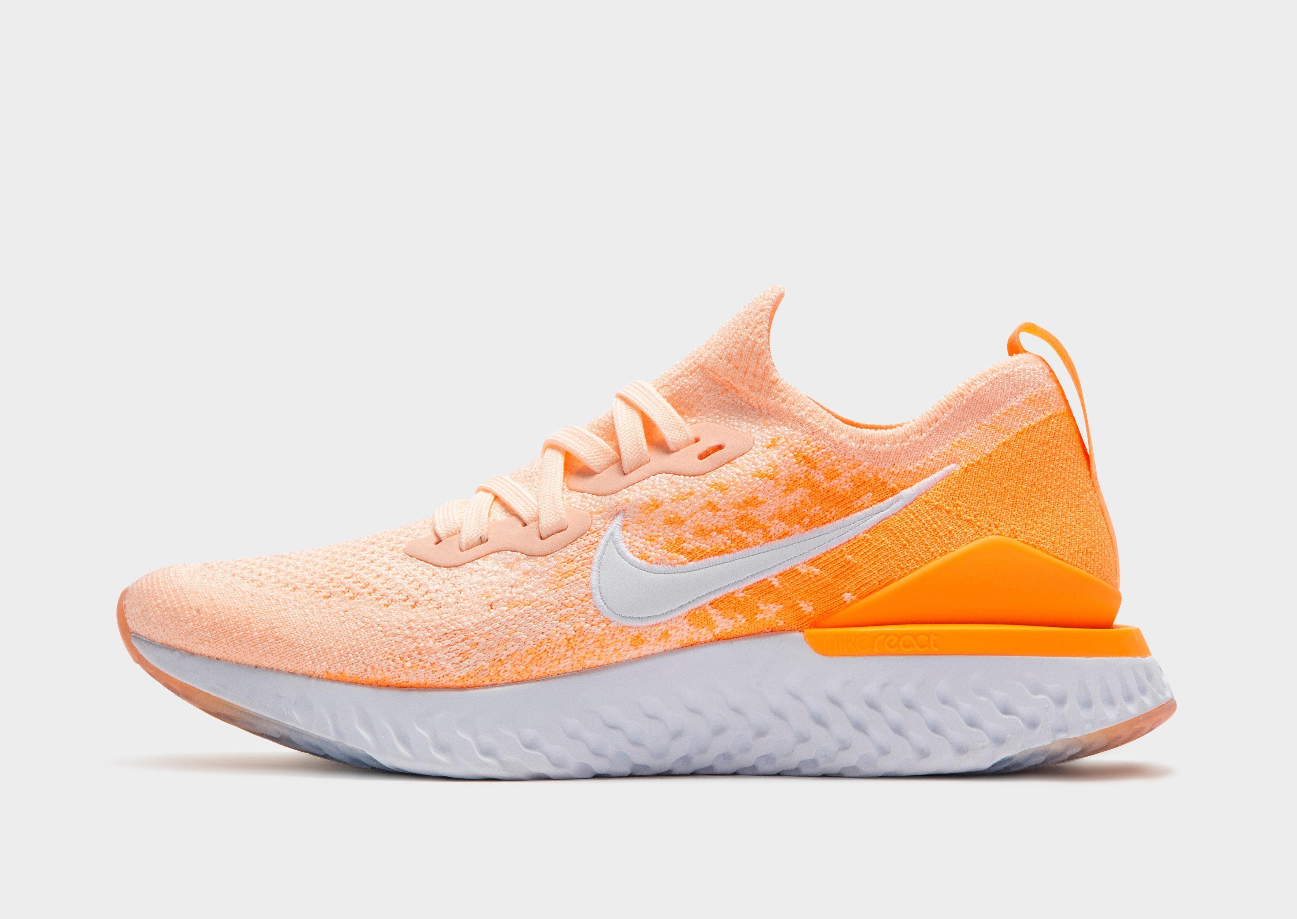 nike epic react flyknit orange