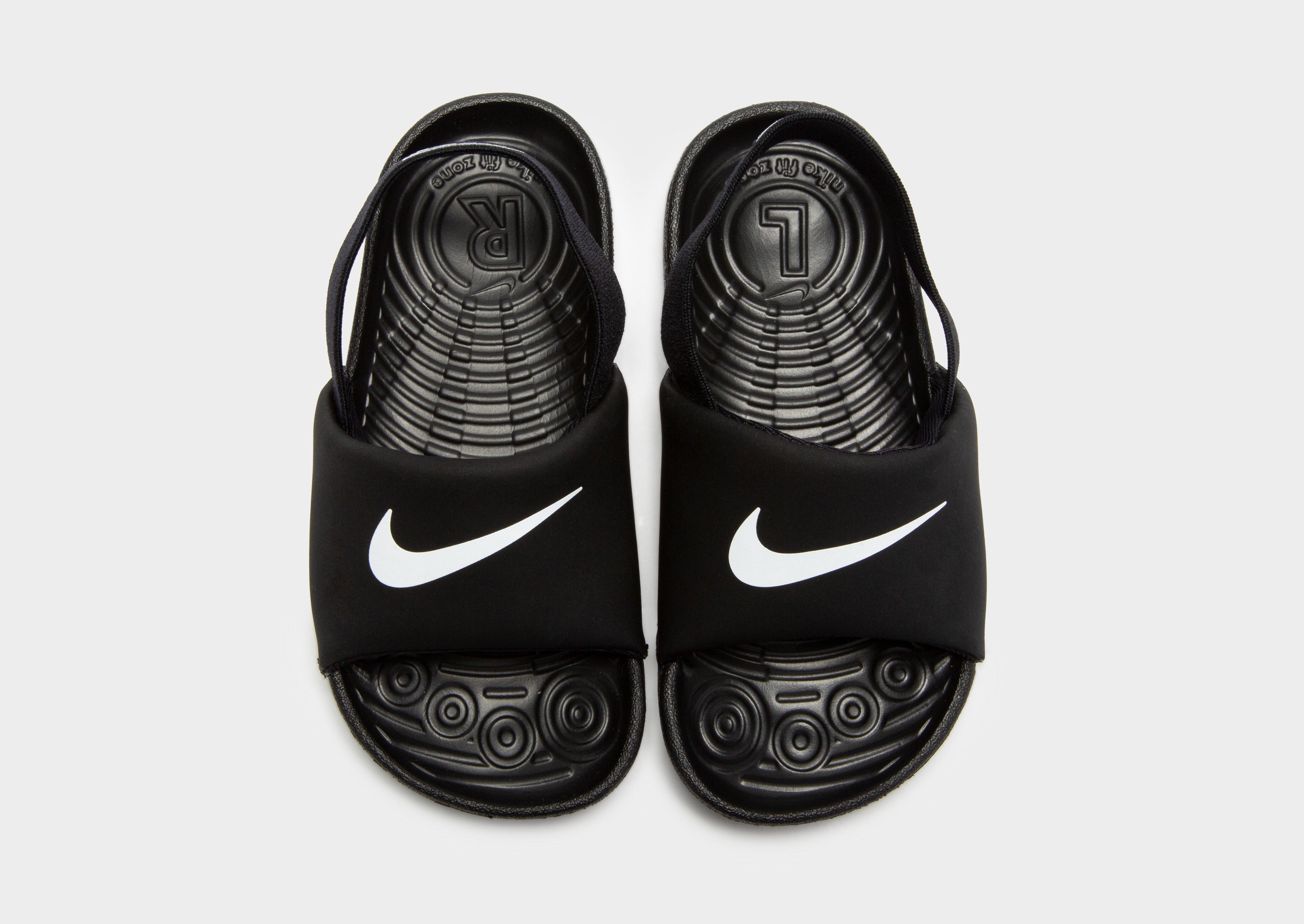 nike kawa slides infant black