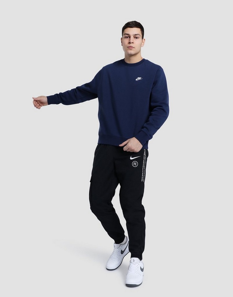 Blue Nike Foundation Crew Sweatshirt JD Sports