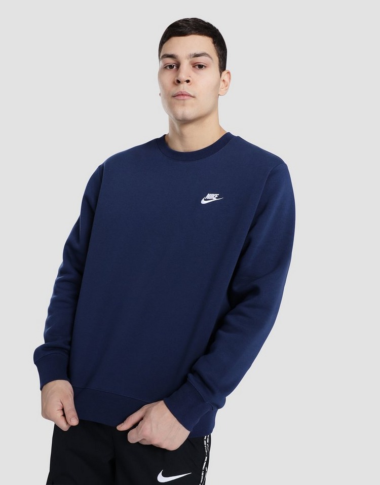 Blue Nike Foundation Crew Sweatshirt | JD Sports