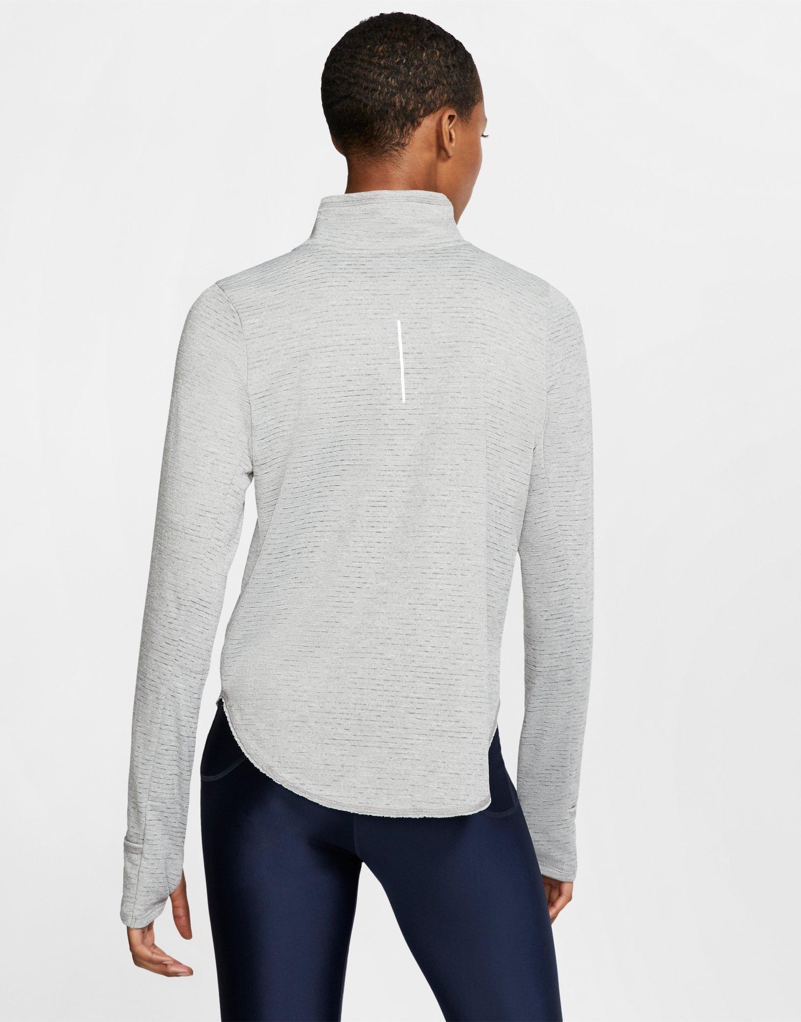 ladies nike half zip running top