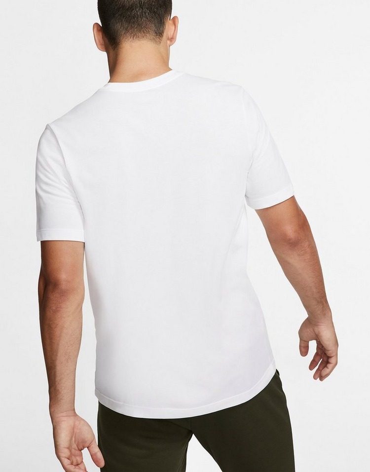 white dri fit shirt