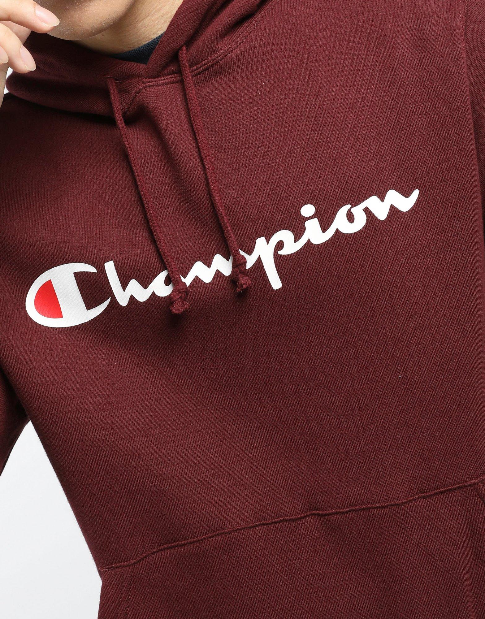 hoodie champion maroon