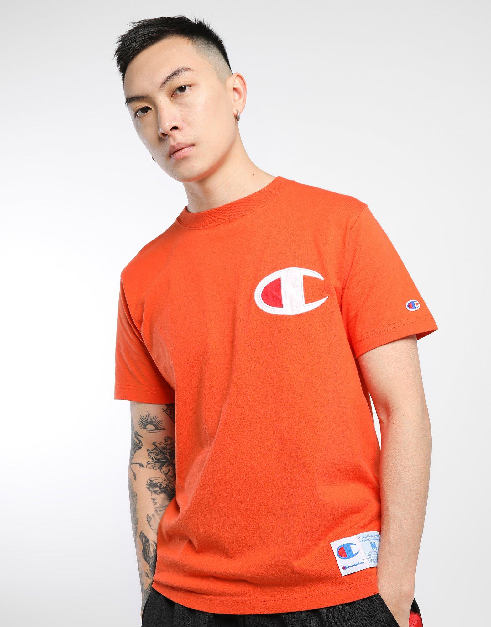 champion t shirt big logo