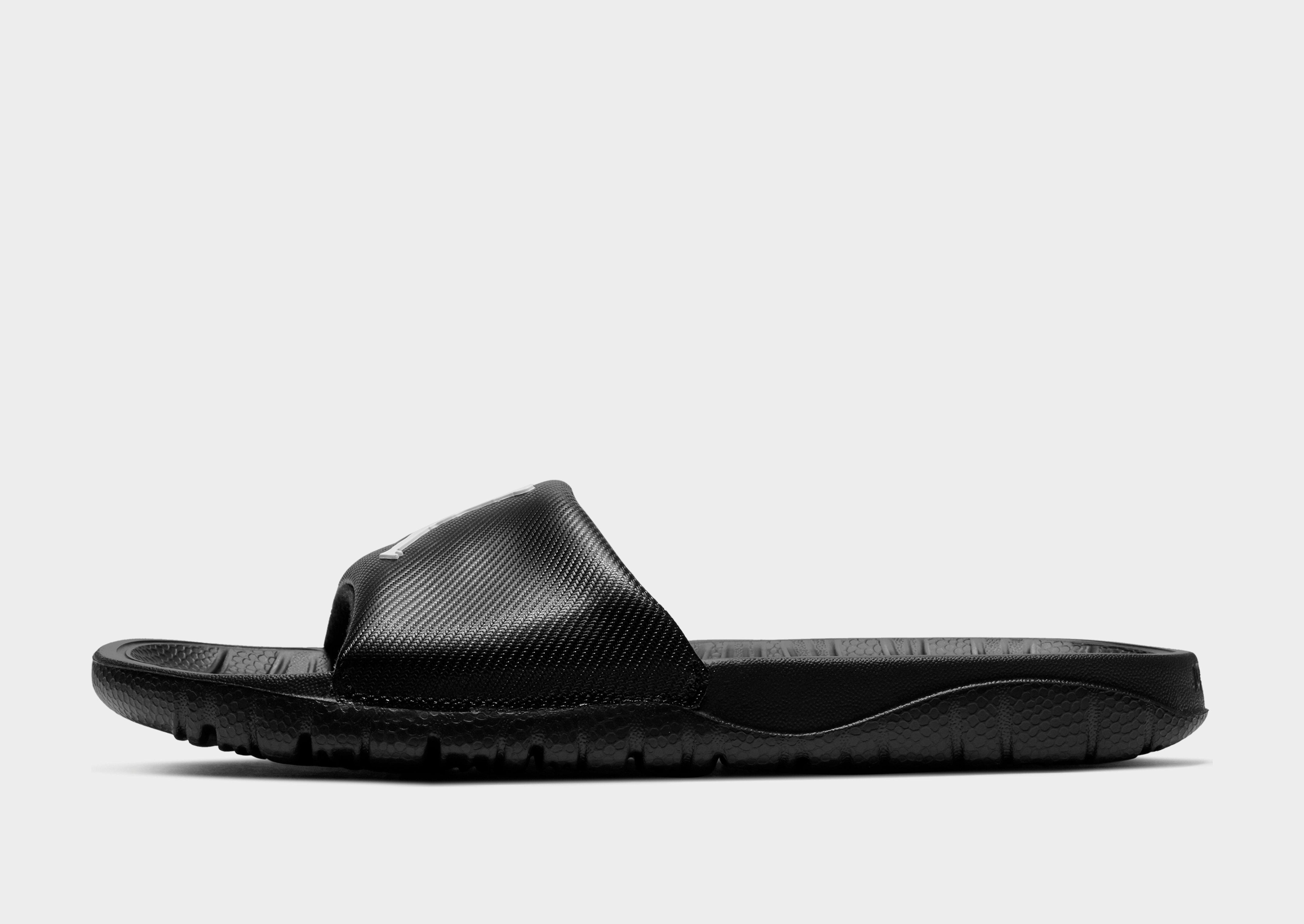 jordan slides black and white