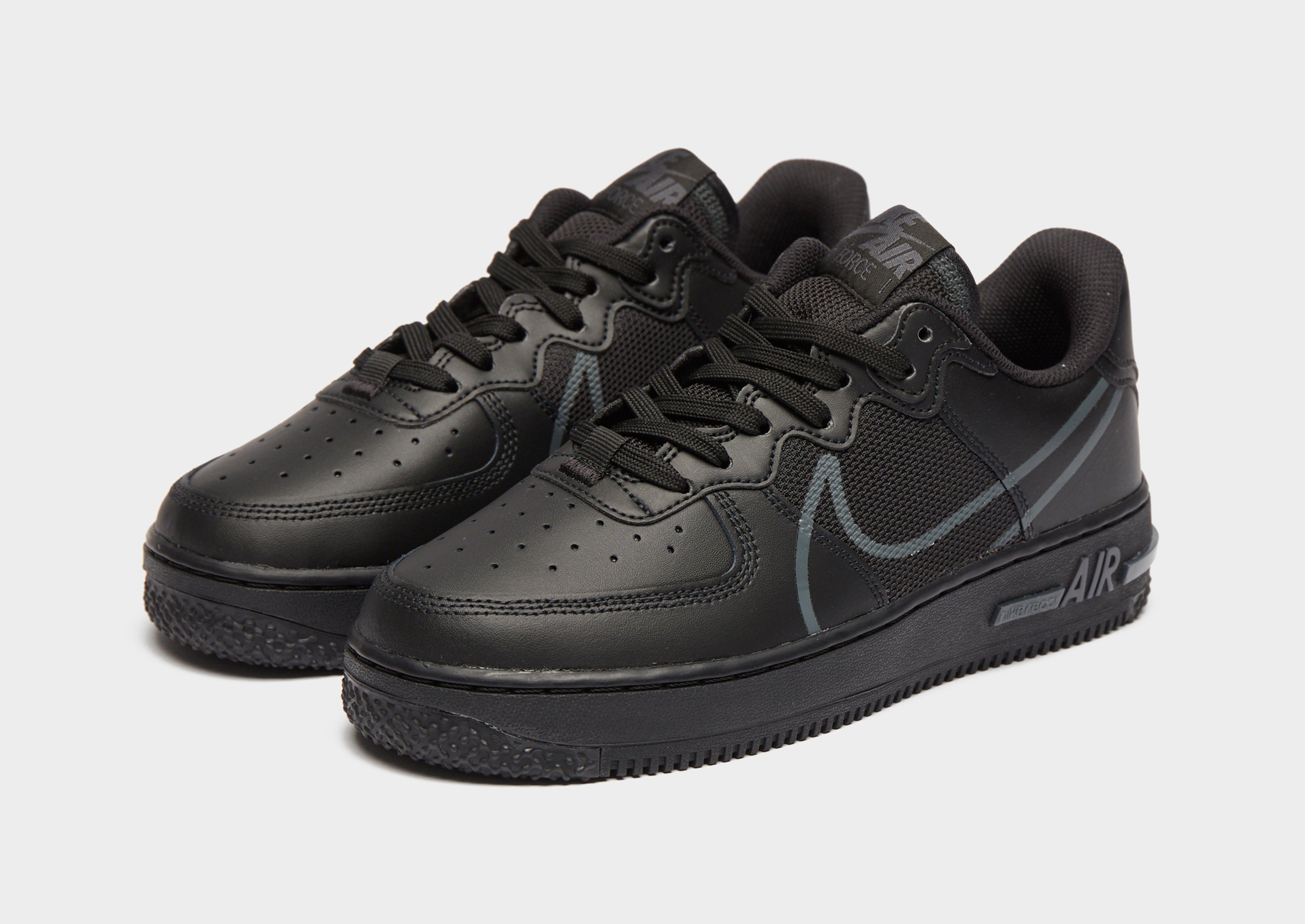 black nike air force 1 junior