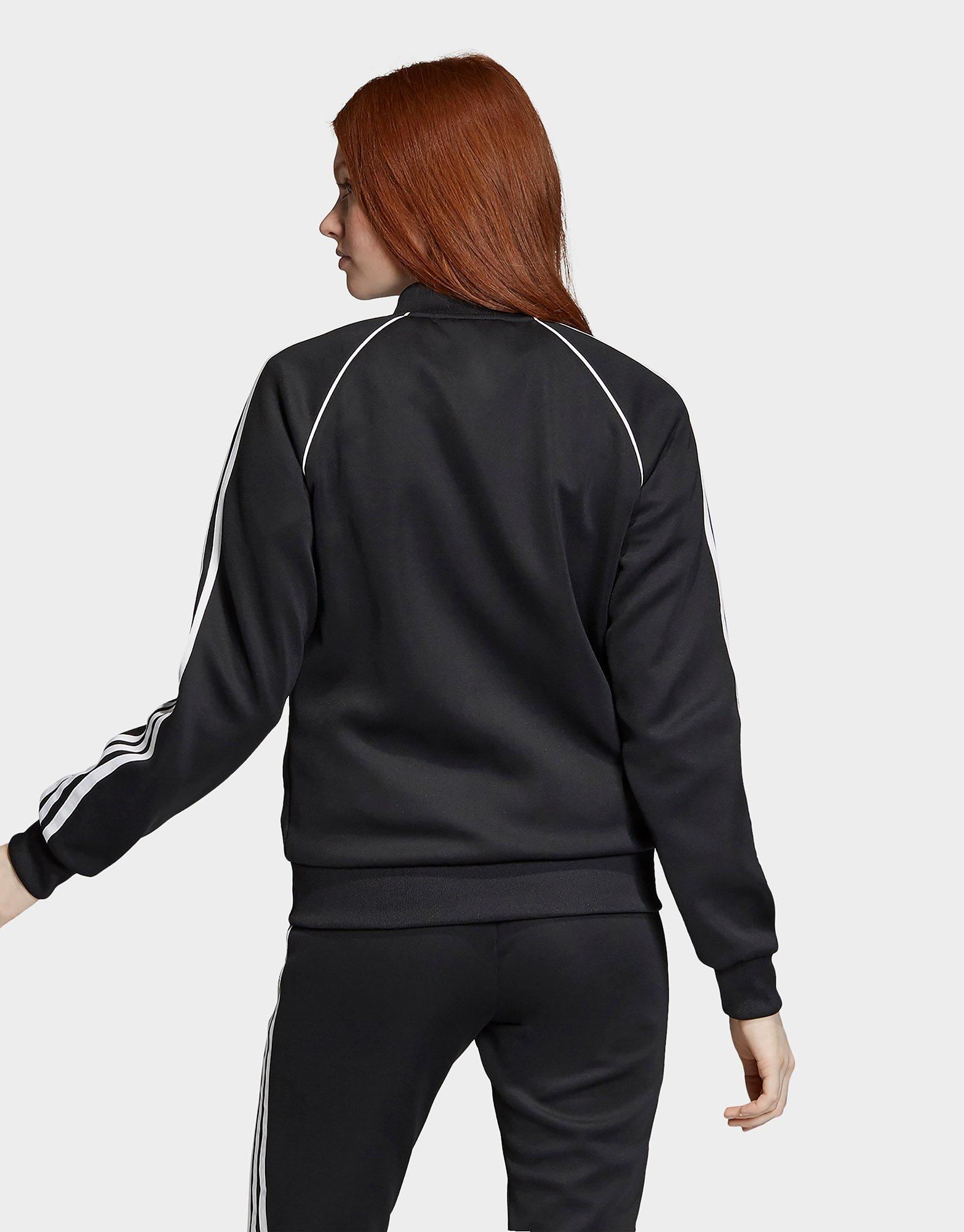 adidas sst track jacket women's black