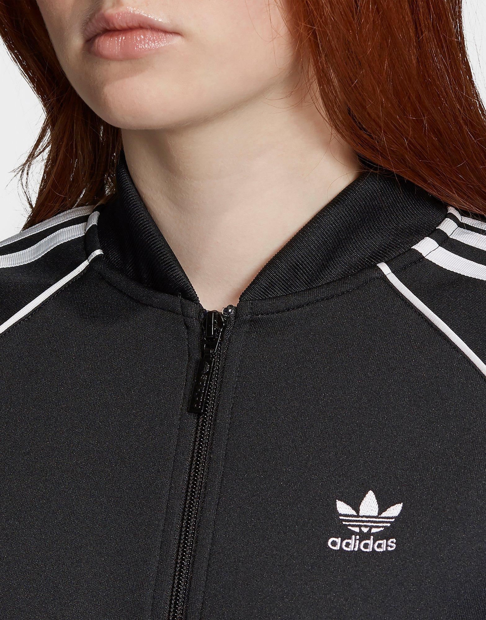 adidas sst track jacket women's black