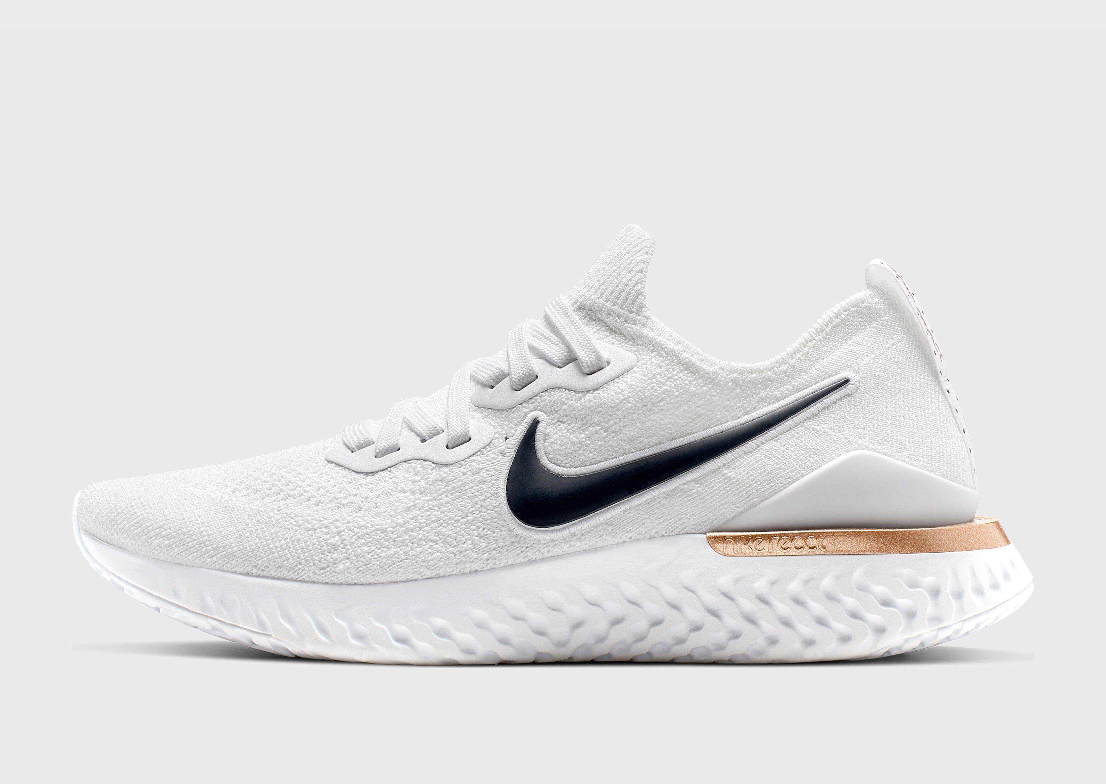nike epic react flyknit 2 women's white