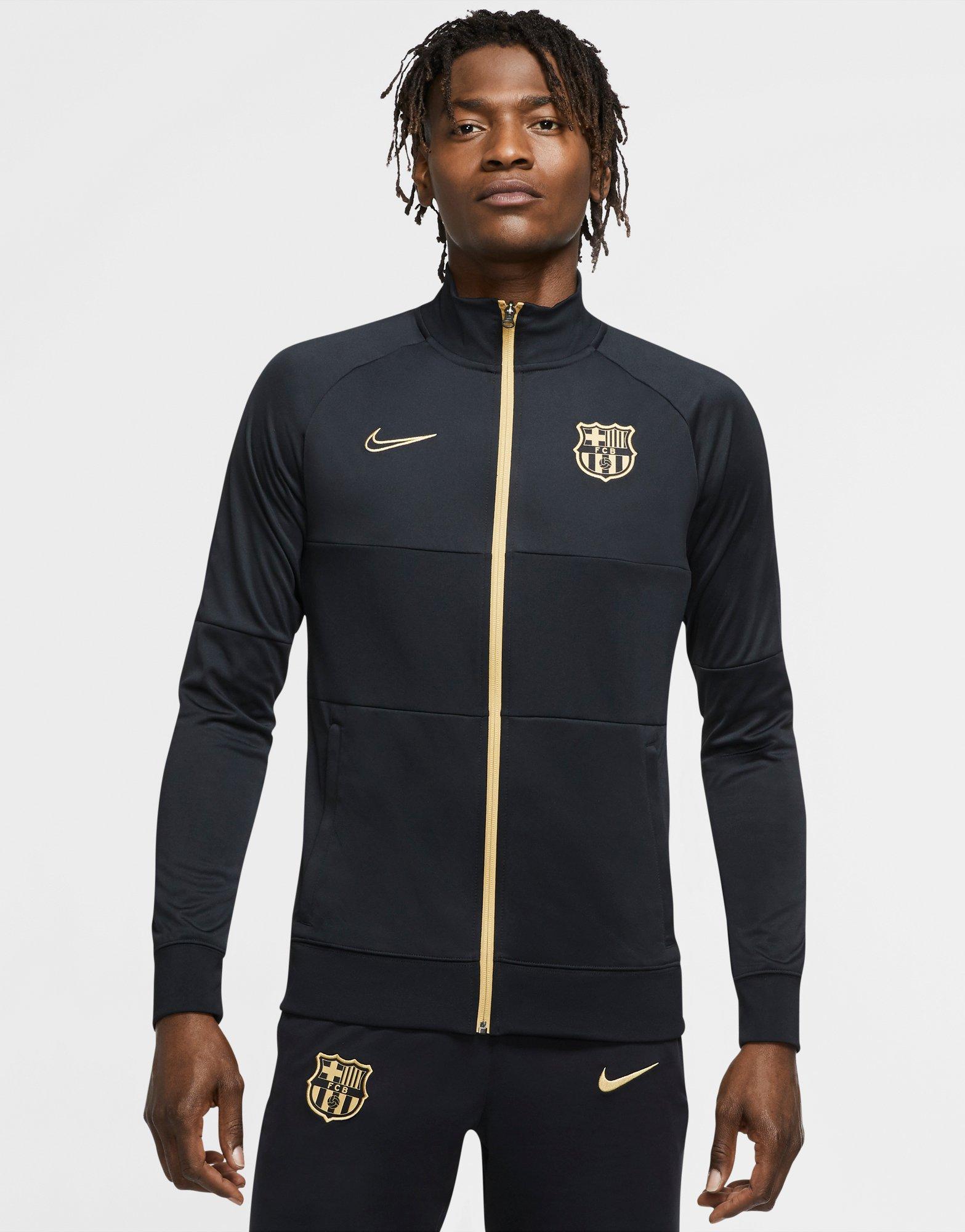 black nike football tracksuit