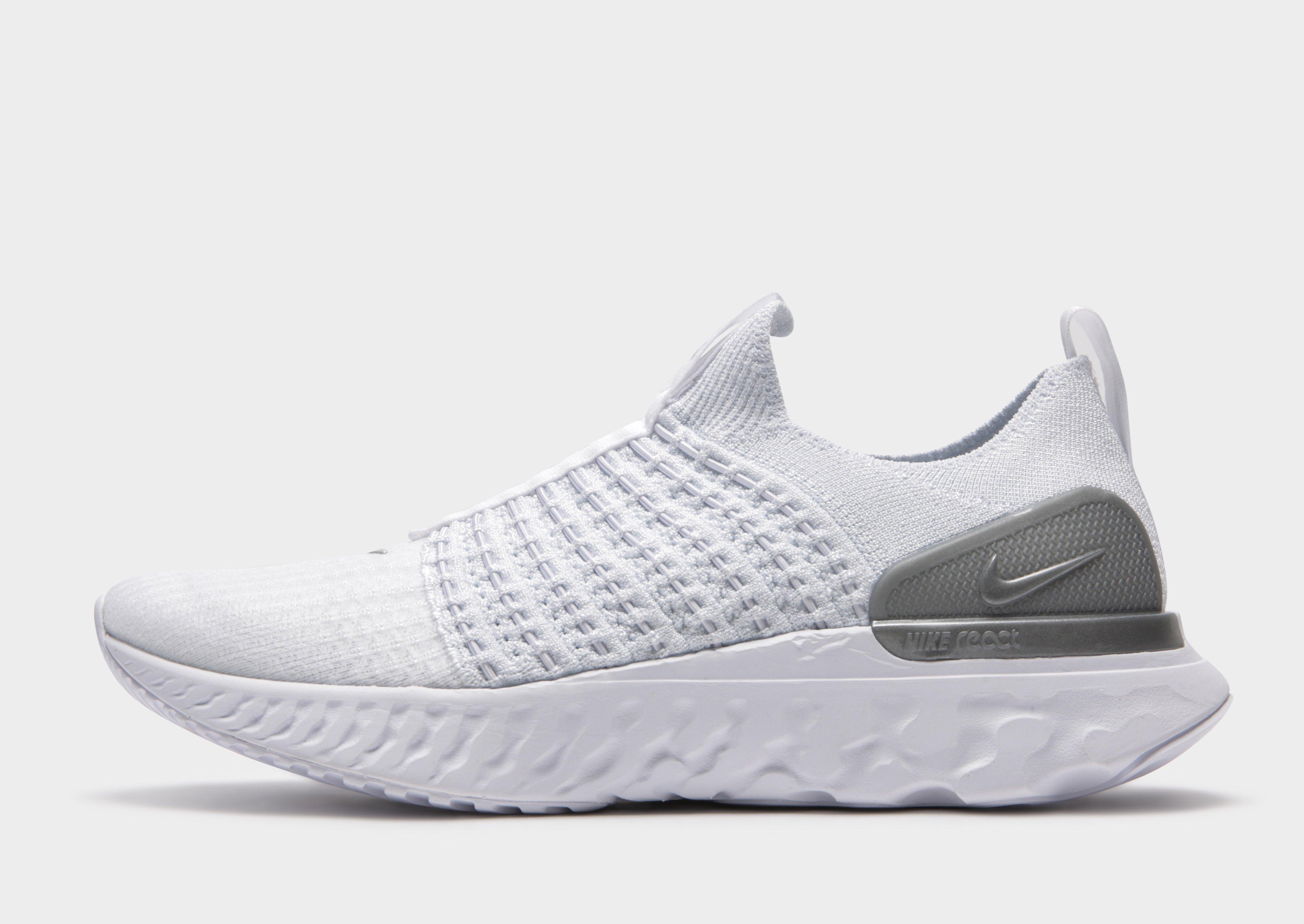 White Nike React Phantom Run Flyknit 2 Women s JD Sports