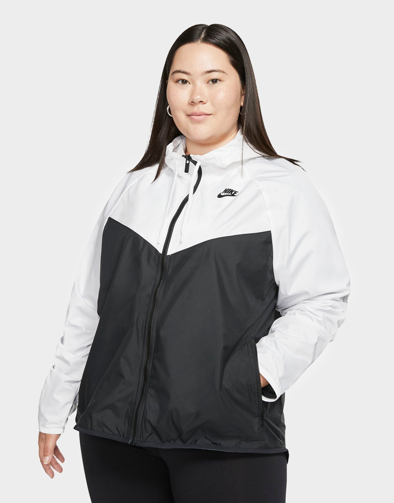 Buy White Nike Nike Sportswear Windrunner Women's Jacket (Plus Size ...