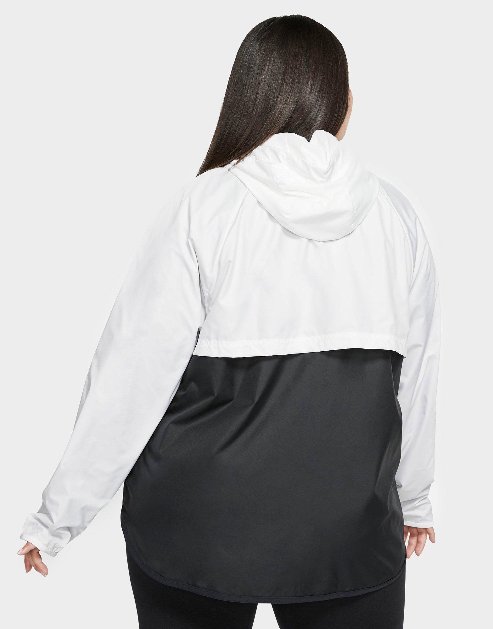 nike jacket windrunner black and white