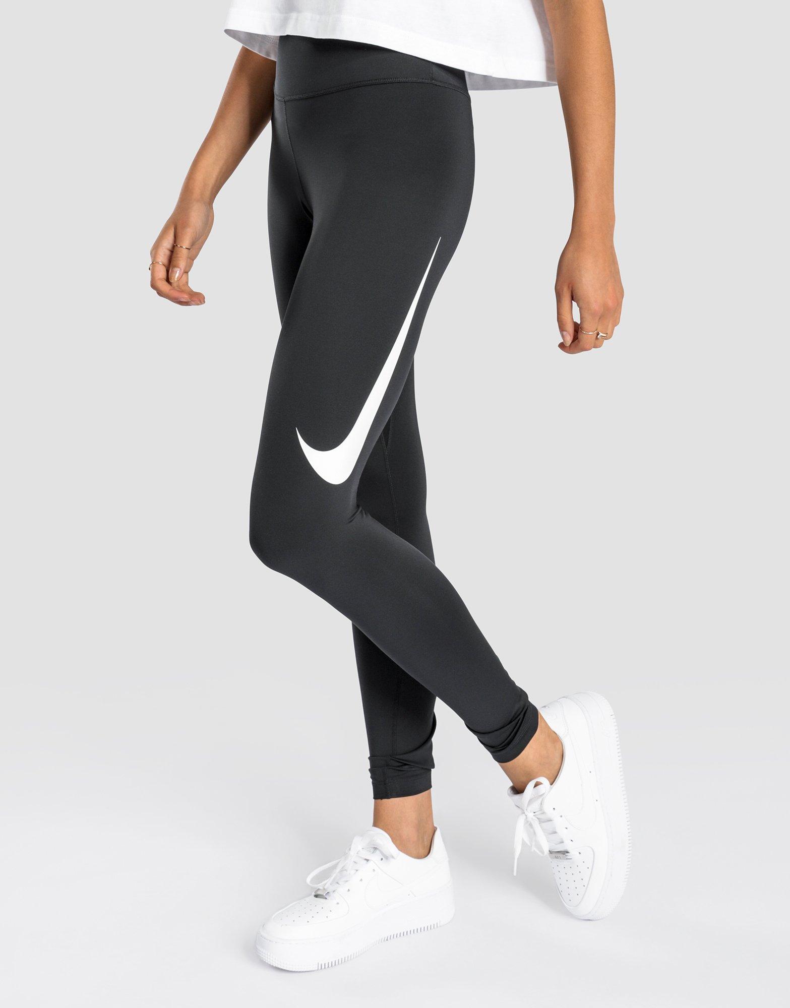 nike running repeat swoosh tights grey