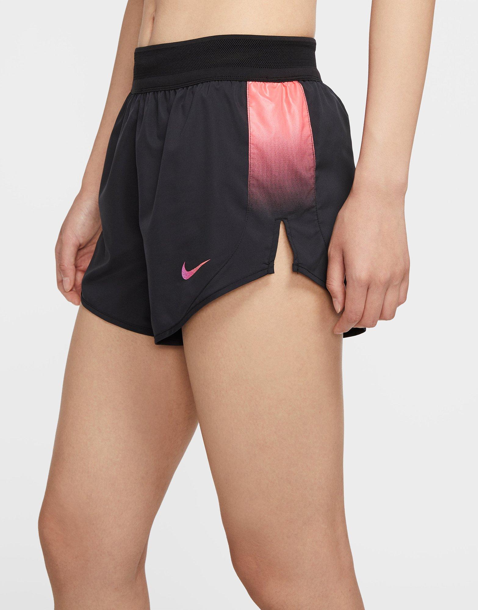 nike womens running shorts black